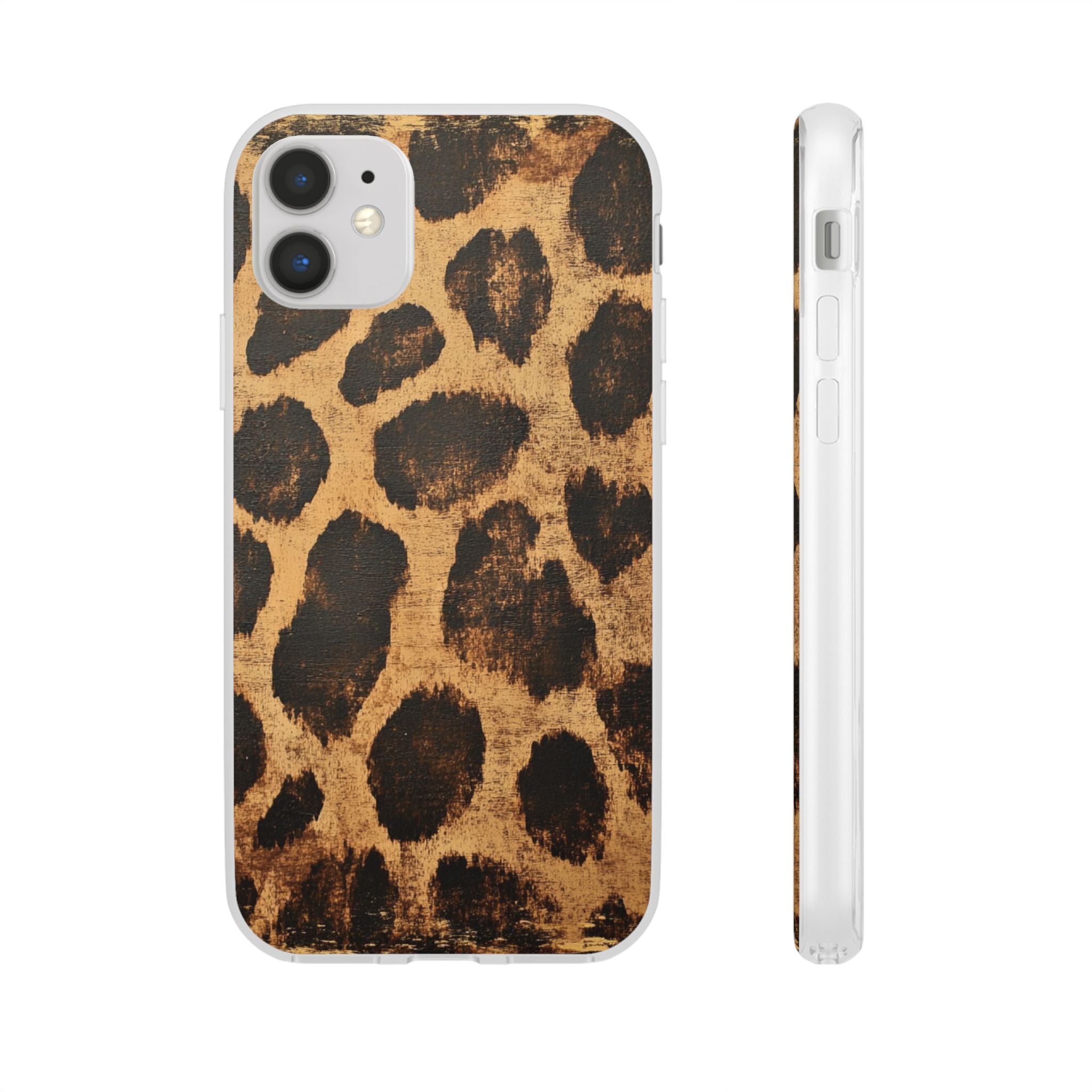 Brown Leopard Print iPhone Case, Artsulli - Art is Long, Life is Short, Phone Case, Size, iPhone 11, , , , , 71858499023470247848
