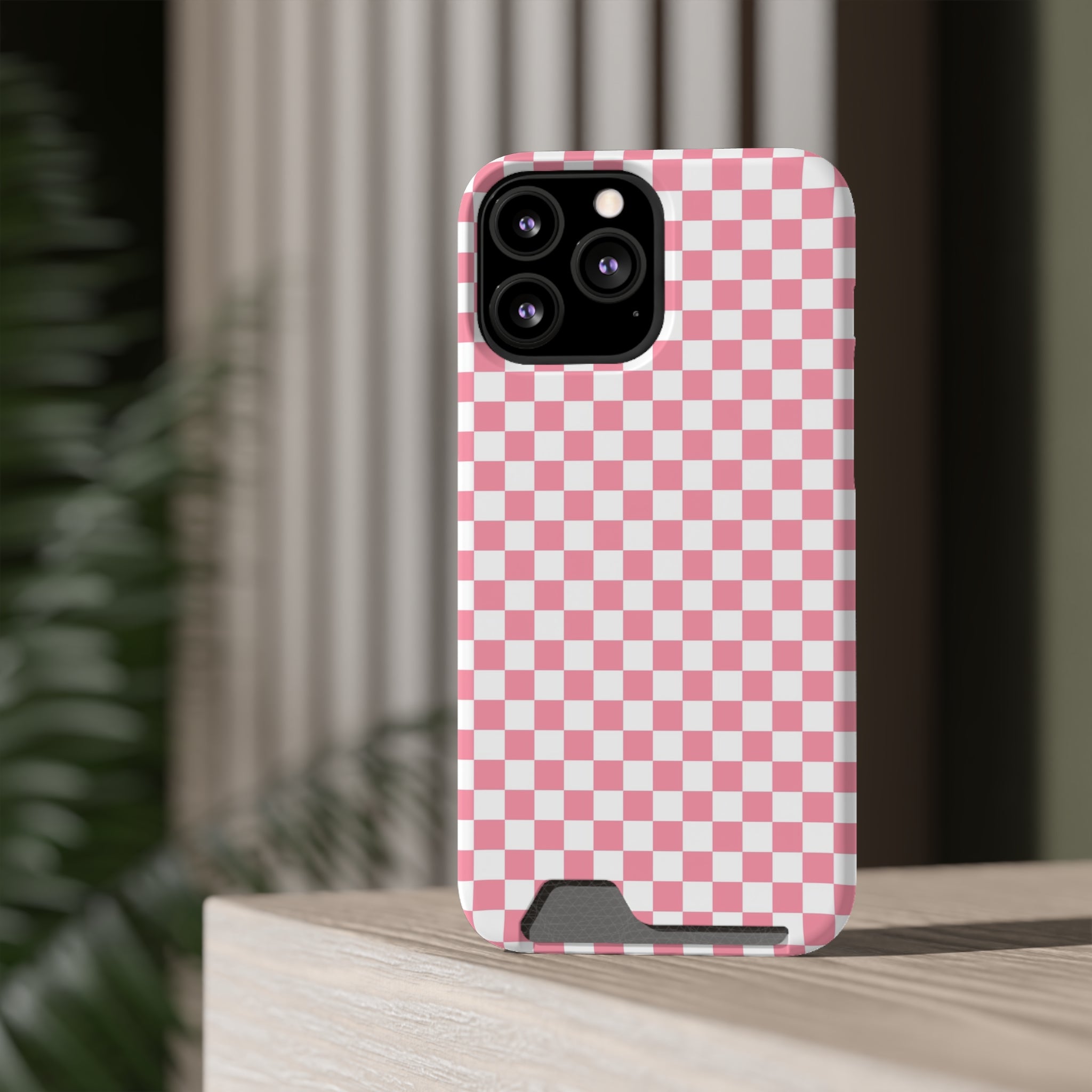 Brigandine Checkered Scene Phone Case With Card Holder, Artsulli - Art is Long, Life is Short, Phone Case, , , , , , ,