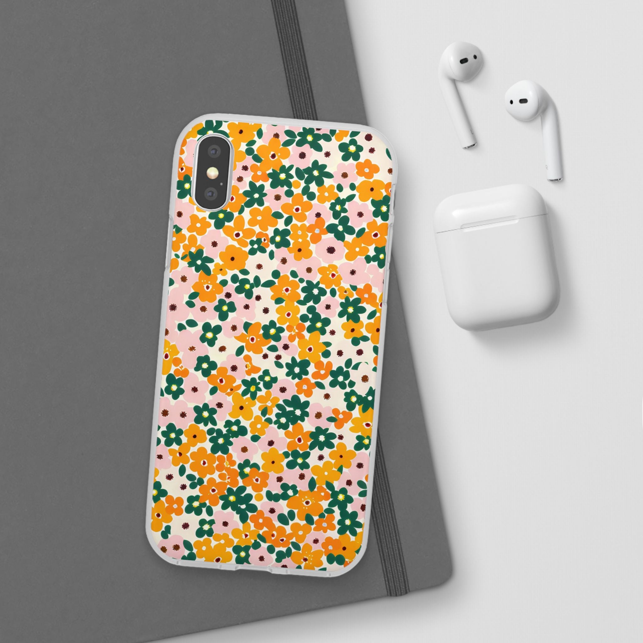 Vibrant Floral Flexi Case, Artsulli - Art is Long, Life is Short, Phone Case, , , , , , ,
