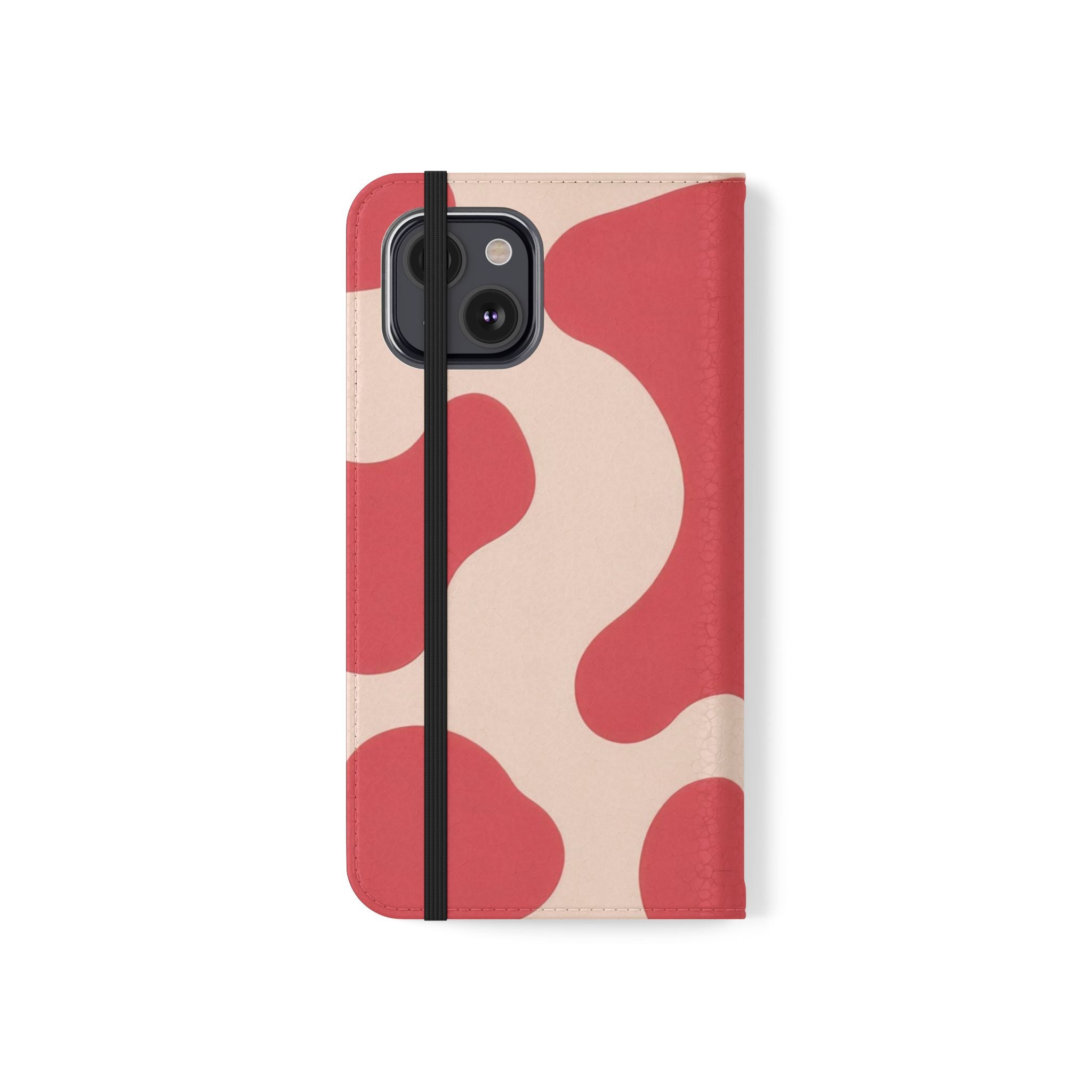 Red Jungle Cow Flip Cases, Artsulli - Art is Long, Life is Short, Phone Case, , , , , , ,
