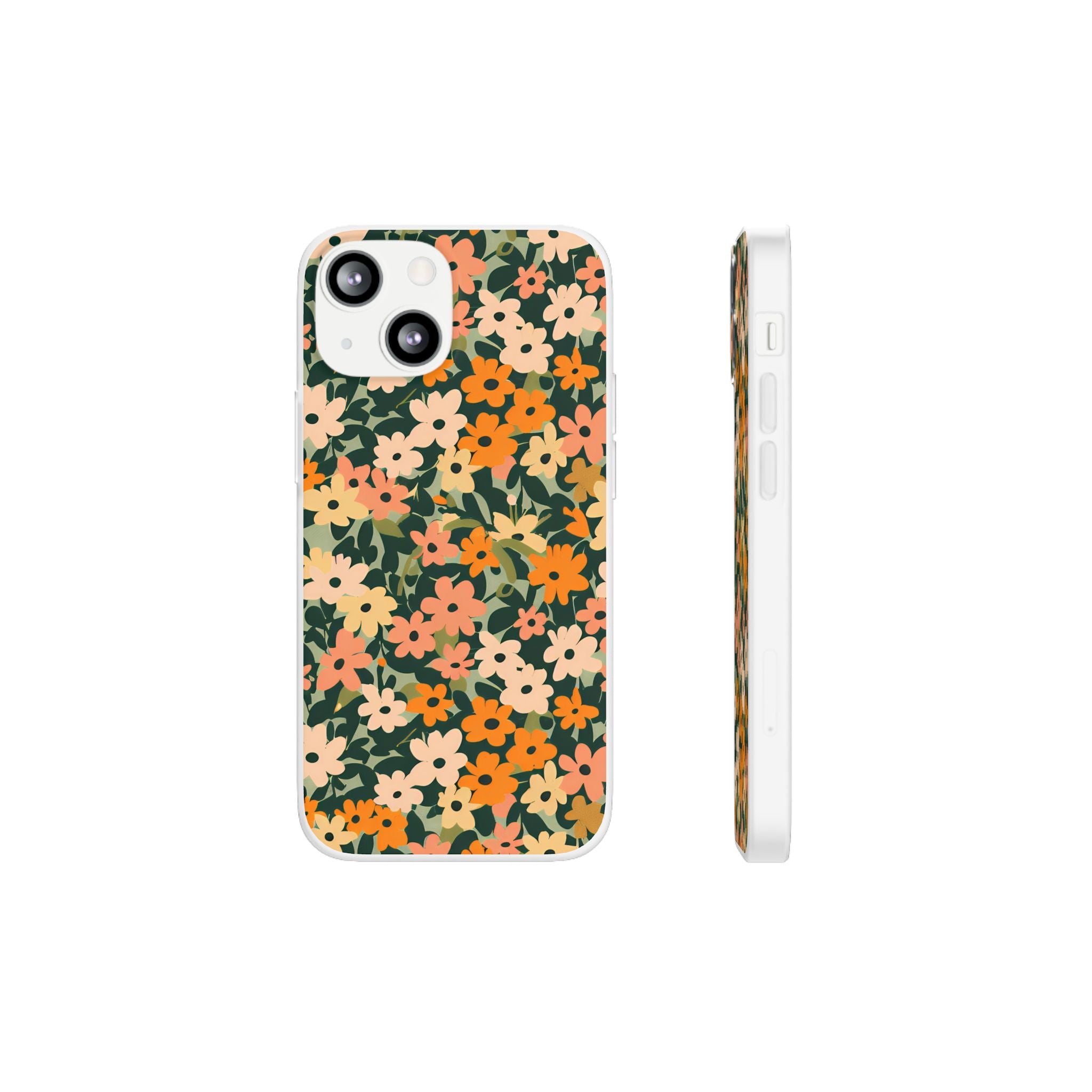 Vibrant Floral Clear Phone Case, Artsulli - Art is Long, Life is Short, Phone Case, Size, iPhone 13 Mini, , , , , 30341199253229962513