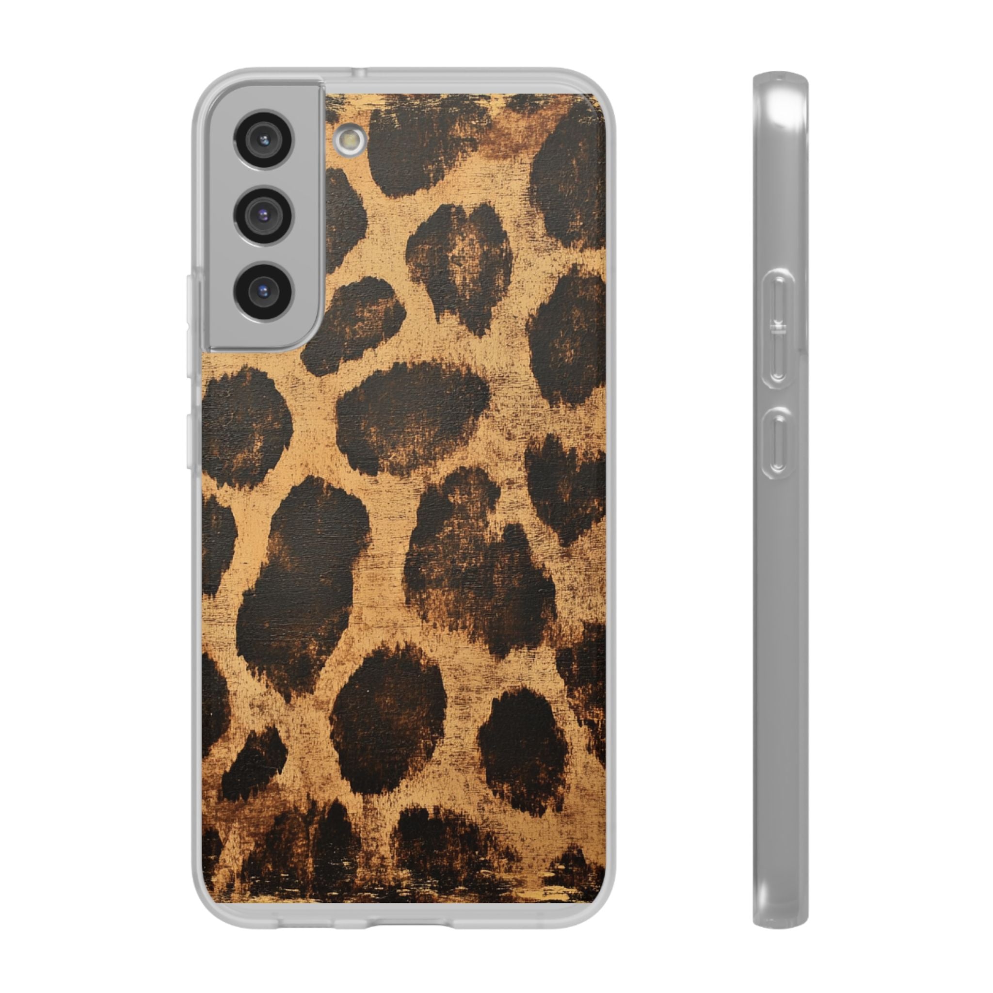 Brown Leopard Print iPhone Case, Artsulli - Art is Long, Life is Short, Phone Case, Size, Samsung Galaxy S22 Plus with gift packaging, , , , , 15738755256035015407