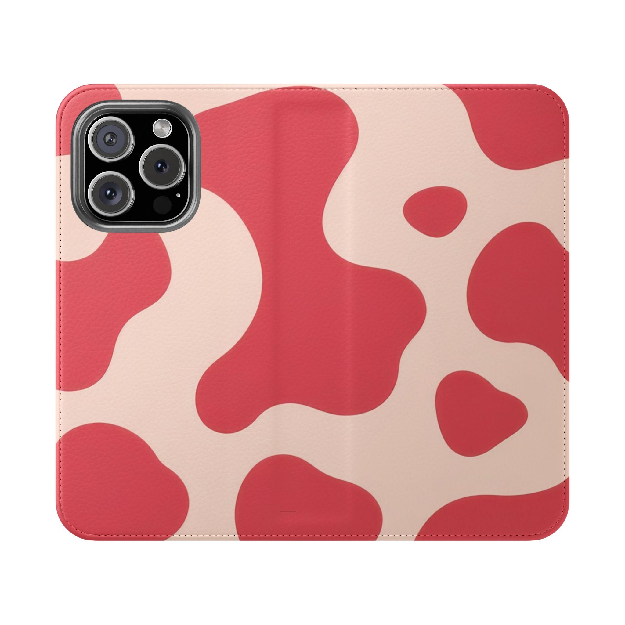 Red Jungle Cow Flip Cases, Artsulli - Art is Long, Life is Short, Phone Case, Size, iPhone 16 Pro, , , , , 65154151587529298974