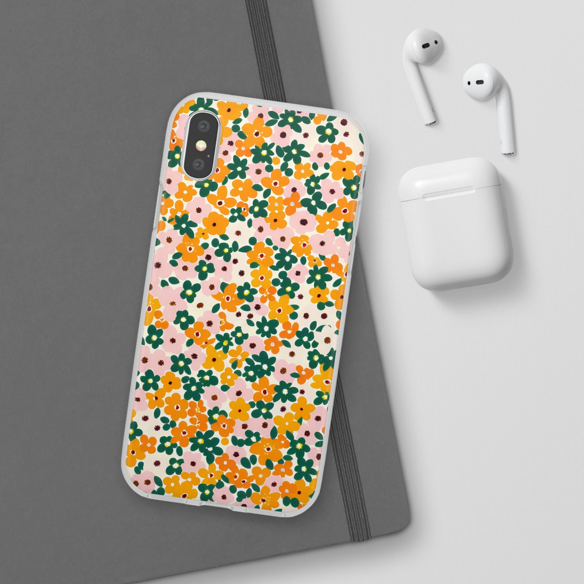 Vibrant Floral Flexi Case, Artsulli - Art is Long, Life is Short, Phone Case, , , , , , ,