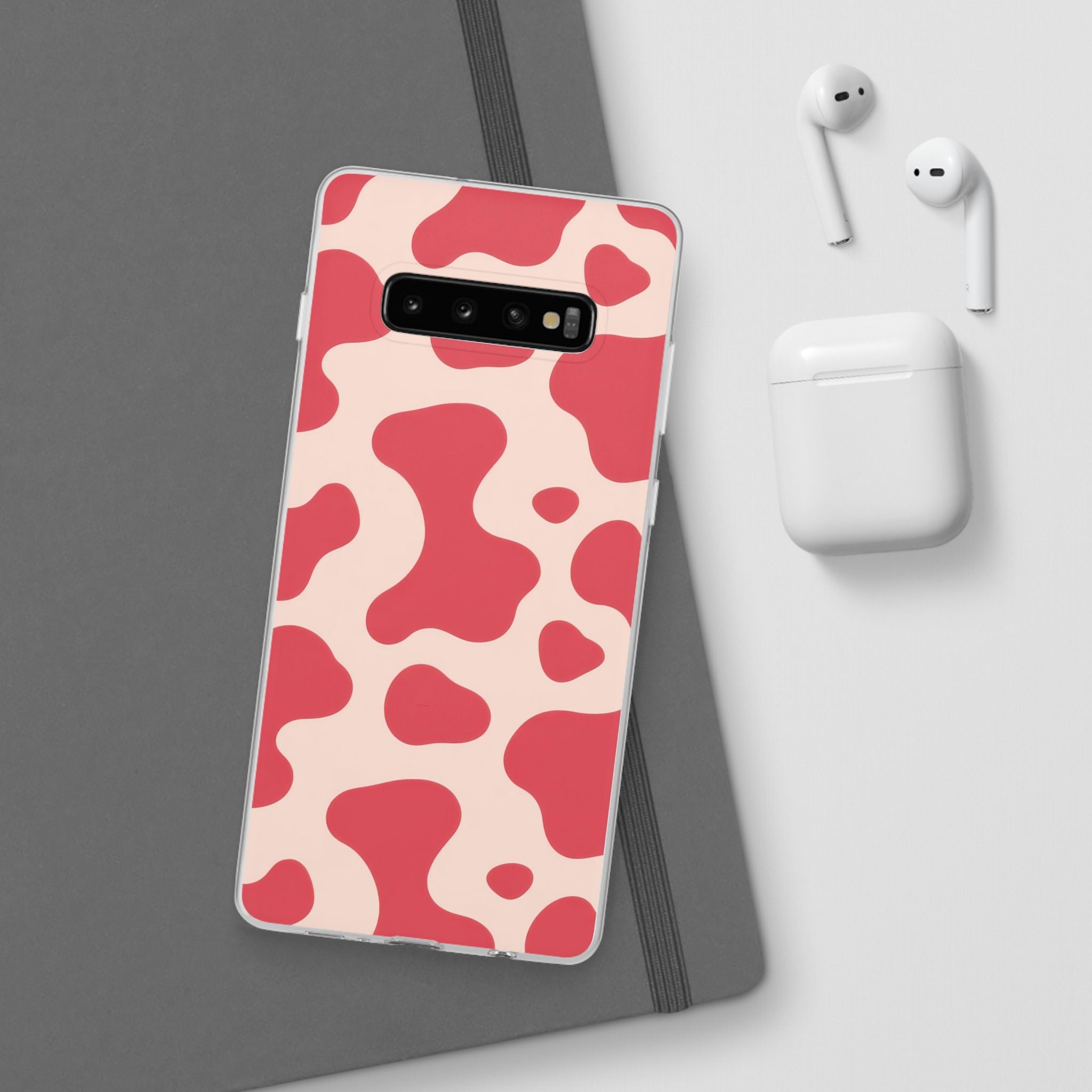 Red Jungle Cow Flexi Cases, Artsulli - Art is Long, Life is Short, Phone Case, , , , , , ,