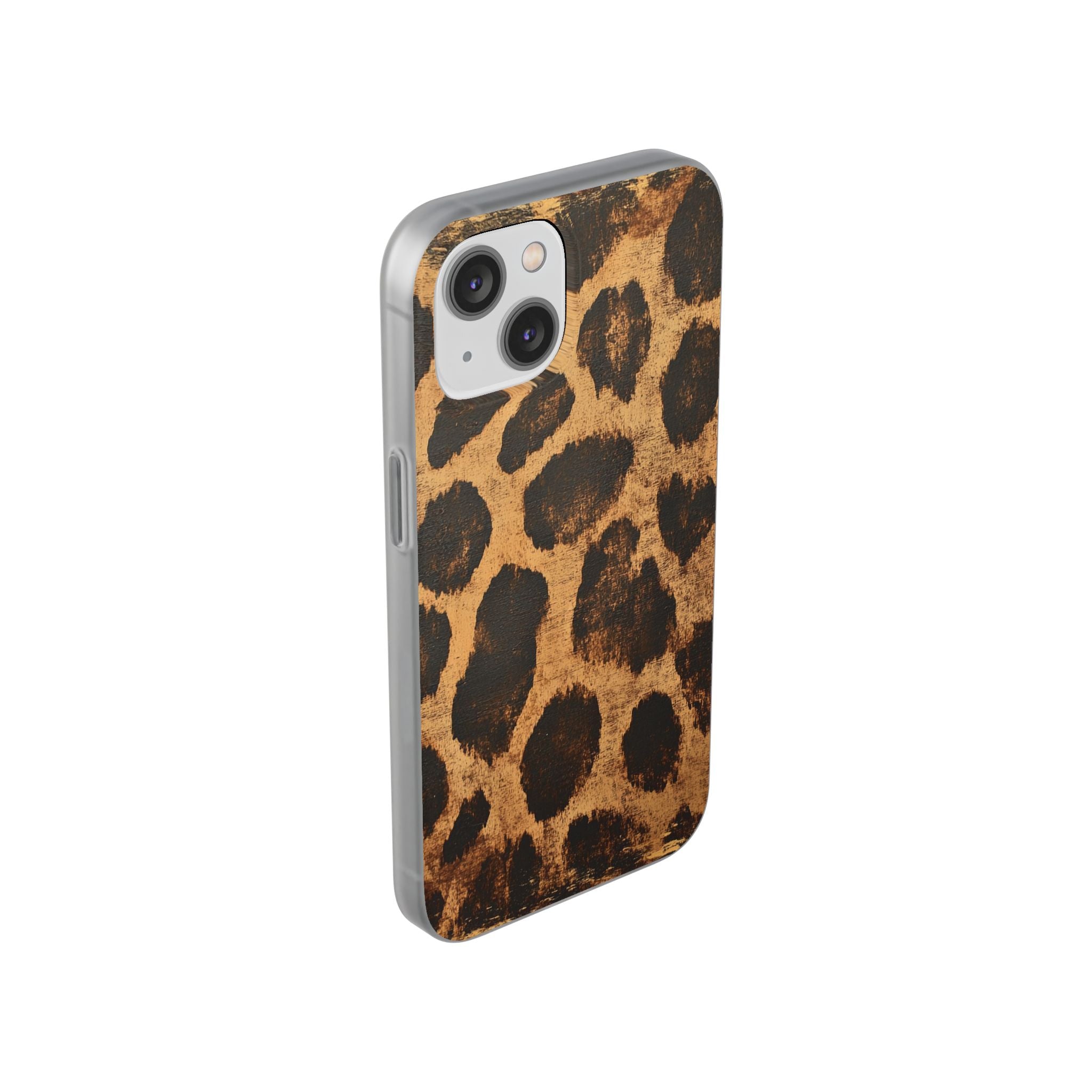 Brown Leopard Print iPhone Case, Artsulli - Art is Long, Life is Short, Phone Case, , , , , , ,