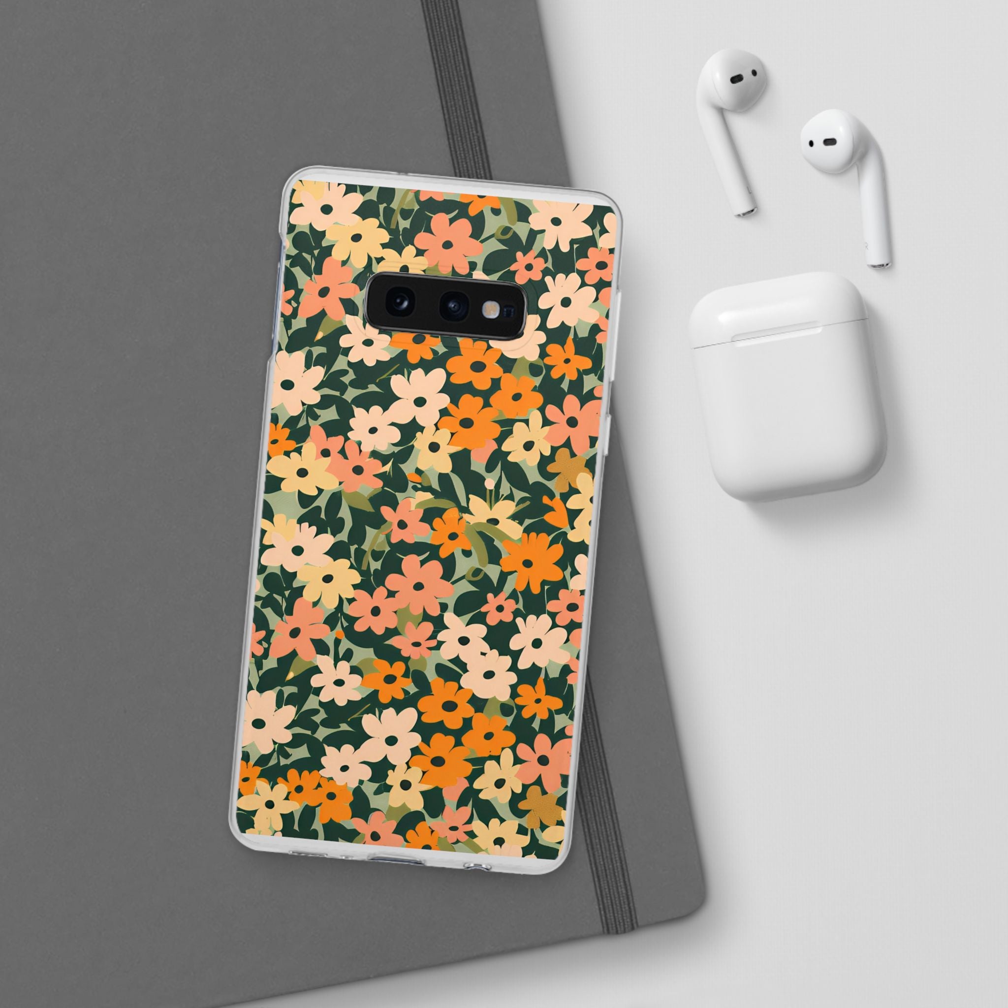 Vibrant Floral Clear Phone Case, Artsulli - Art is Long, Life is Short, Phone Case, , , , , , ,