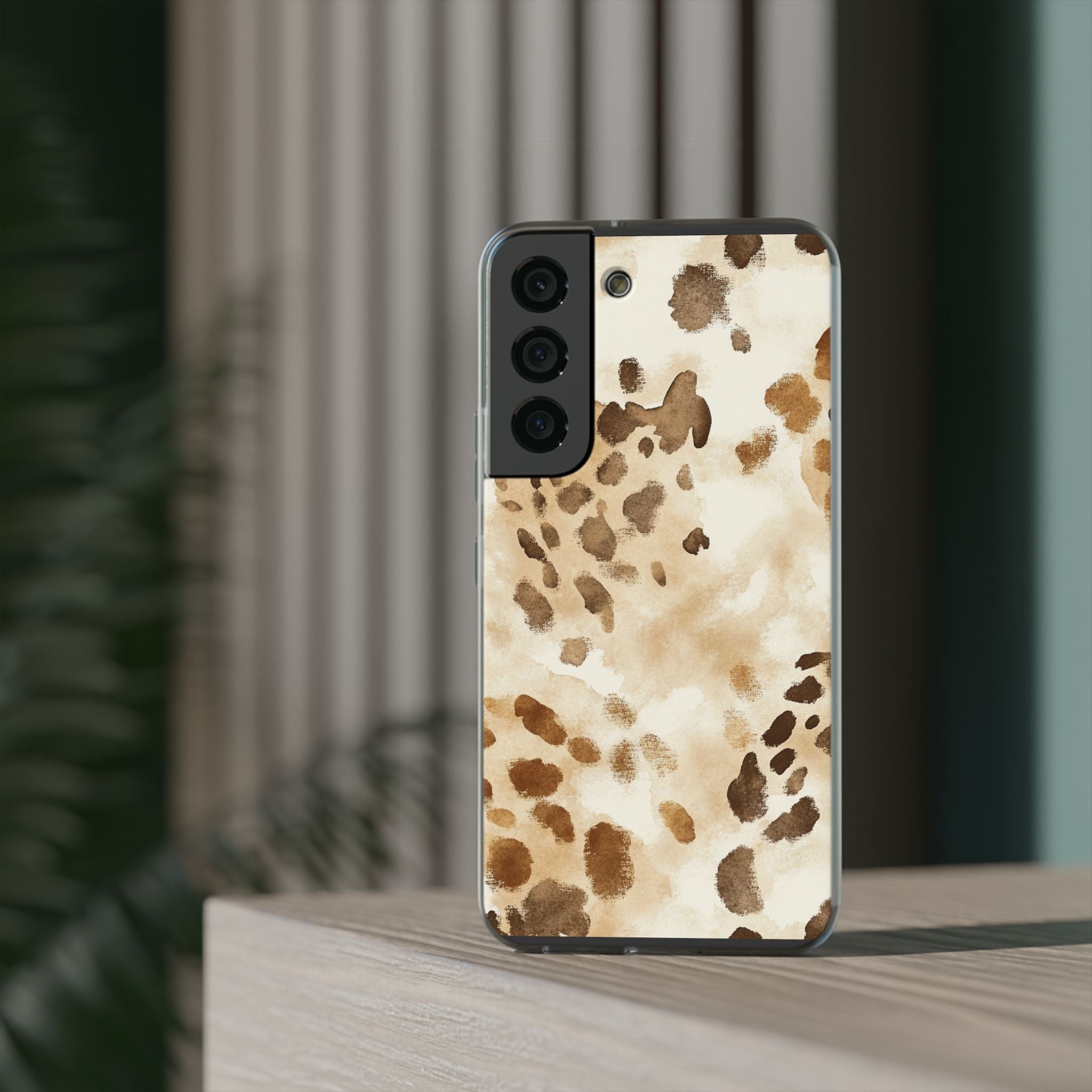 Brown and Beige Watercolor Dalmatian Phone Case, Artsulli - Art is Long, Life is Short, Phone Case, , , , , , ,