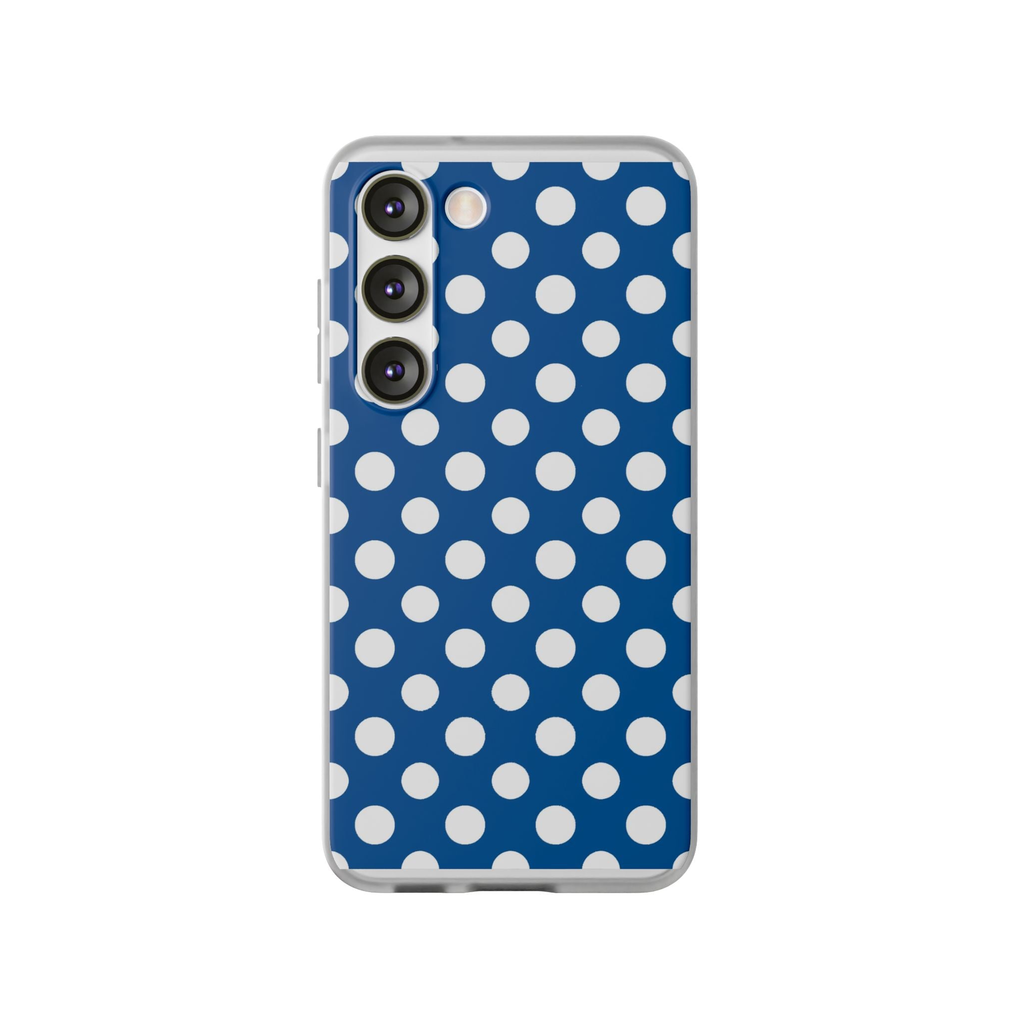 Blue and White Polka Dot iPhone Case, Artsulli - Art is Long, Life is Short, Phone Case, Size, Samsung Galaxy S23, , , , , 74167737008247772921
