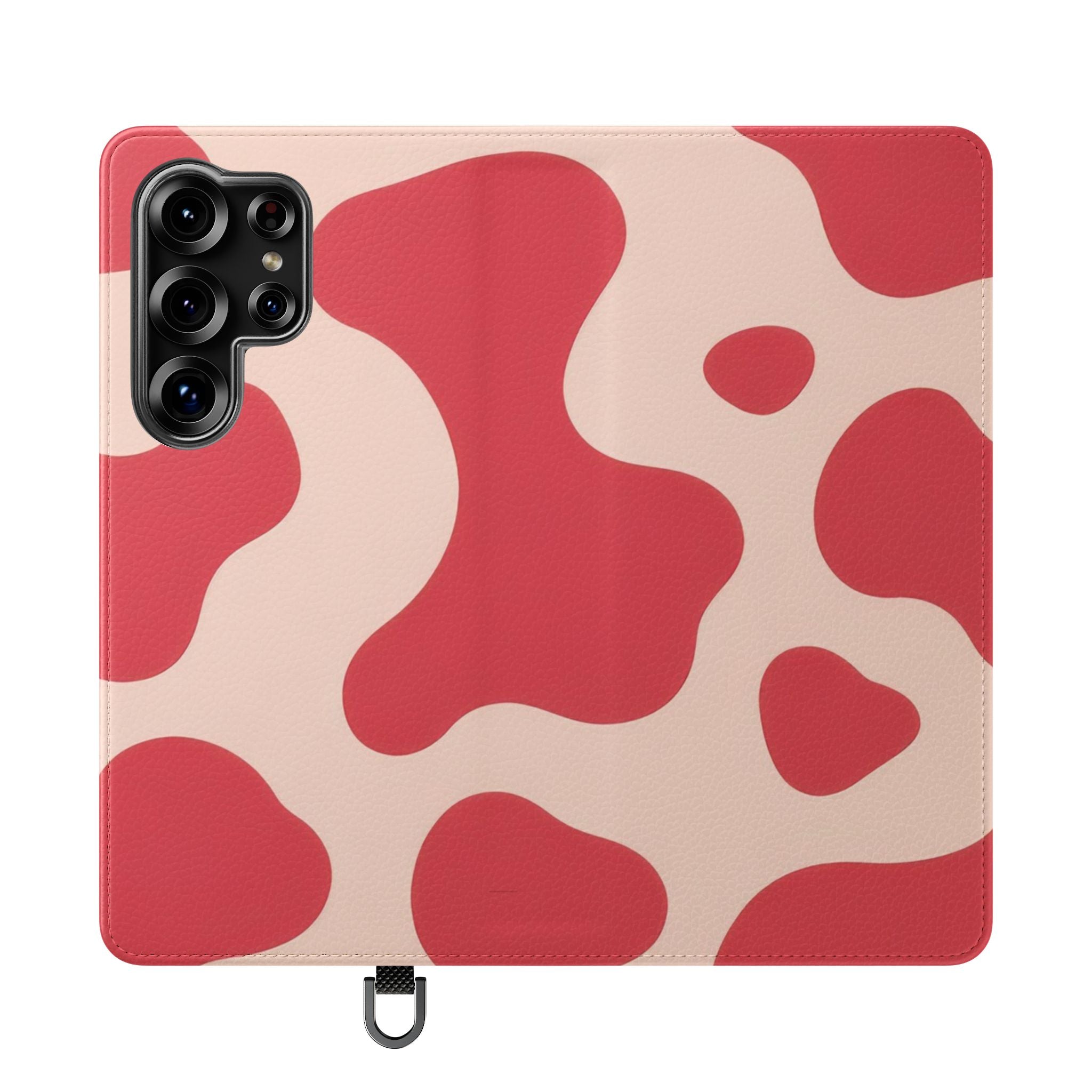 Red Jungle Cow Flip Cases, Artsulli - Art is Long, Life is Short, Phone Case, Size, Samsung Galaxy S25 Ultra, , , , , 69764706200488755684