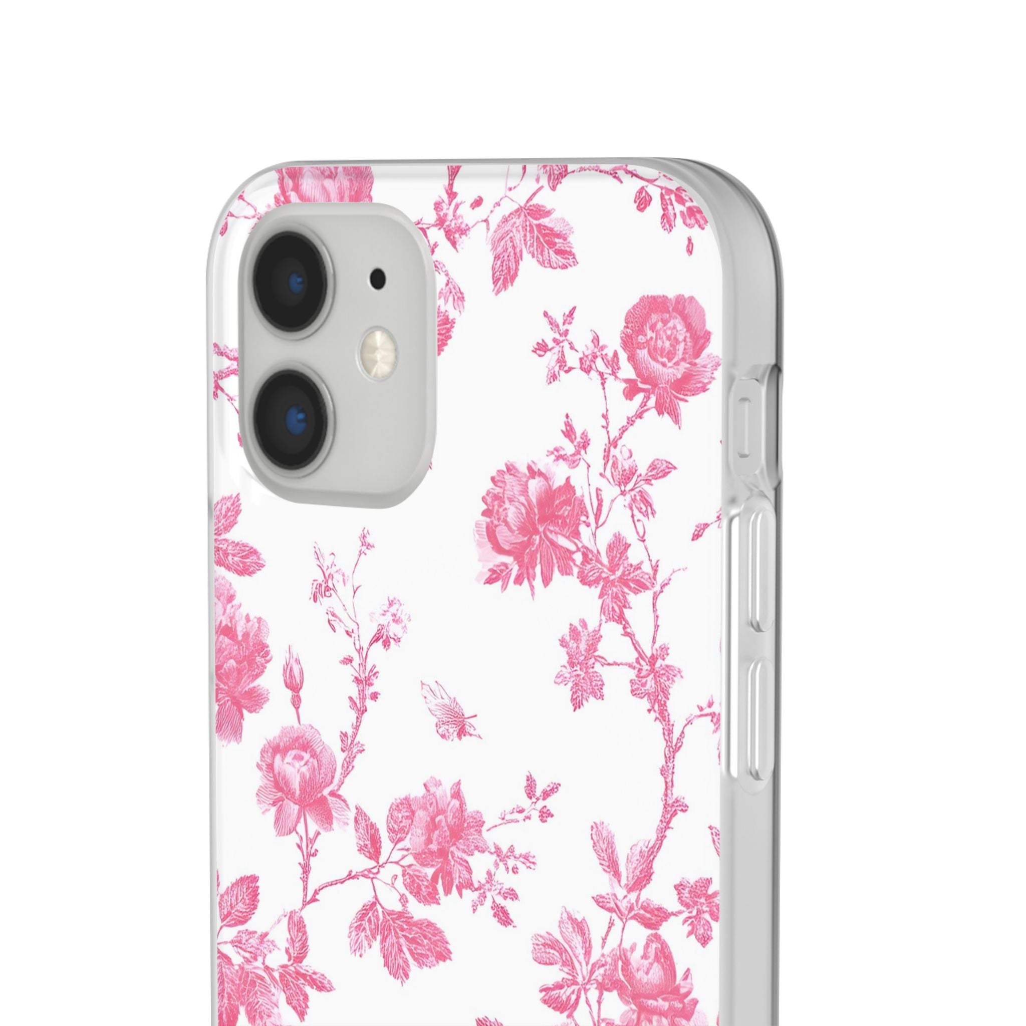 Pink and White Floral iPhone Case