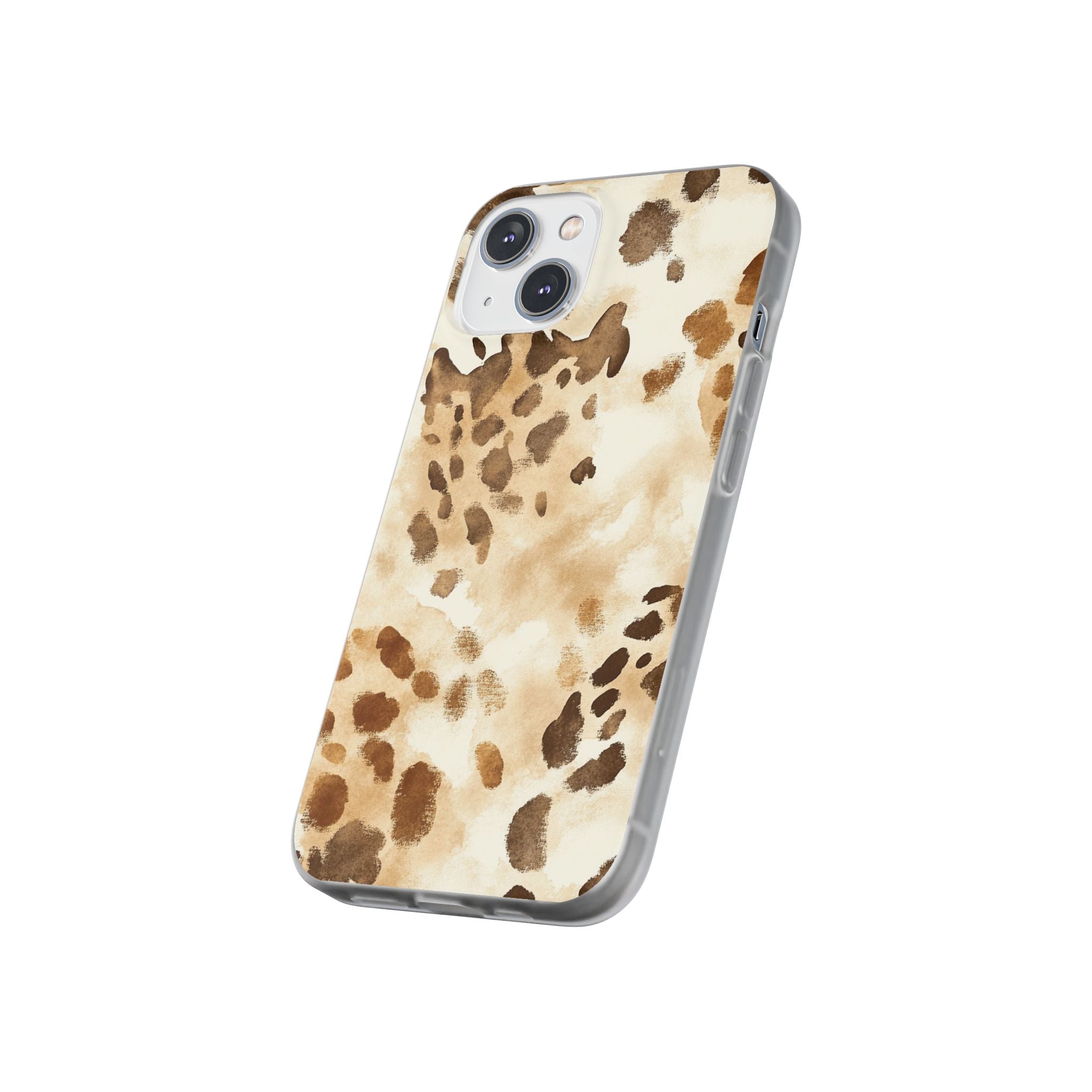 Brown and Beige Watercolor Dalmatian Phone Case, Artsulli - Art is Long, Life is Short, Phone Case, , , , , , ,