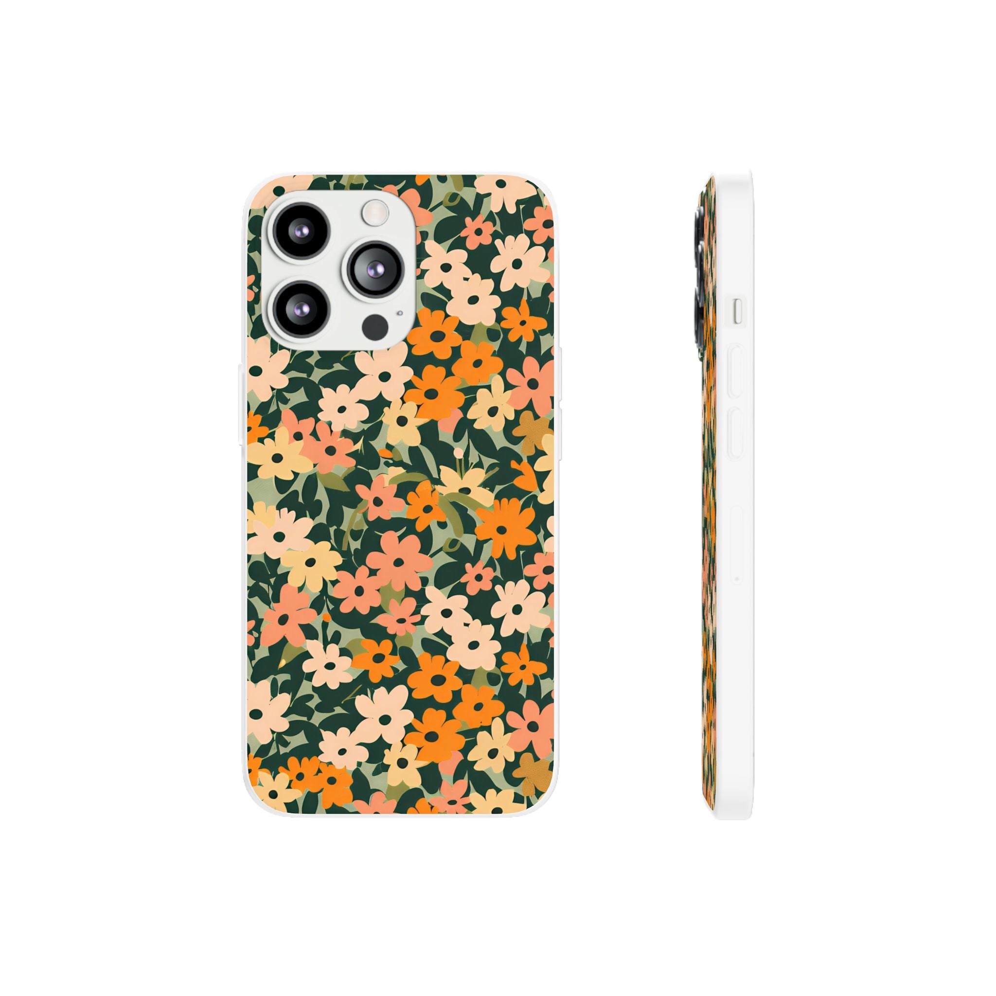 Vibrant Floral Clear Phone Case, Artsulli - Art is Long, Life is Short, Phone Case, Size, iPhone 13 Pro with gift packaging, , , , , 26053642879296165808