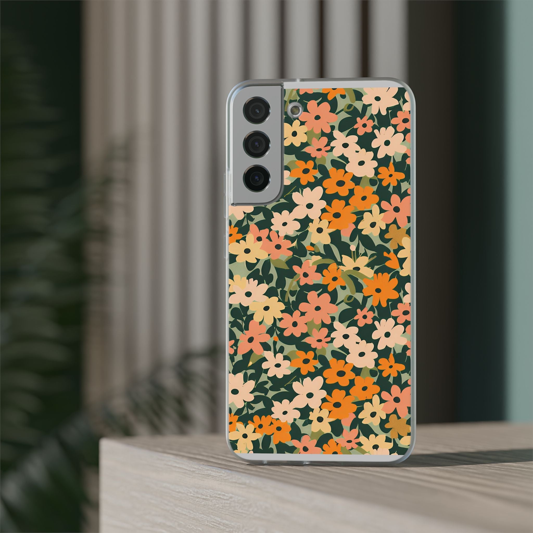 Vibrant Floral Clear Phone Case, Artsulli - Art is Long, Life is Short, Phone Case, , , , , , ,