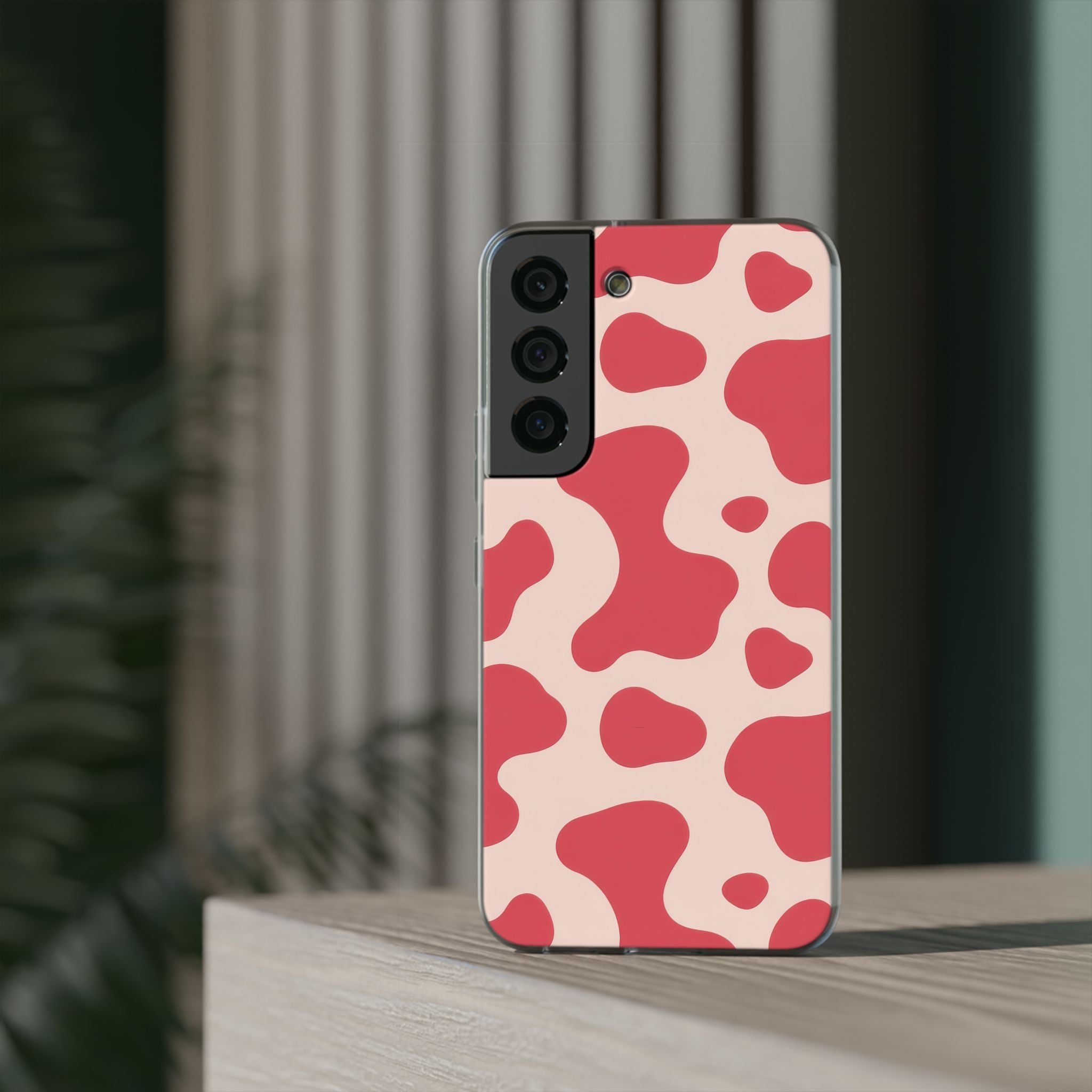 Red Jungle Cow Flexi Cases, Artsulli - Art is Long, Life is Short, Phone Case, , , , , , ,