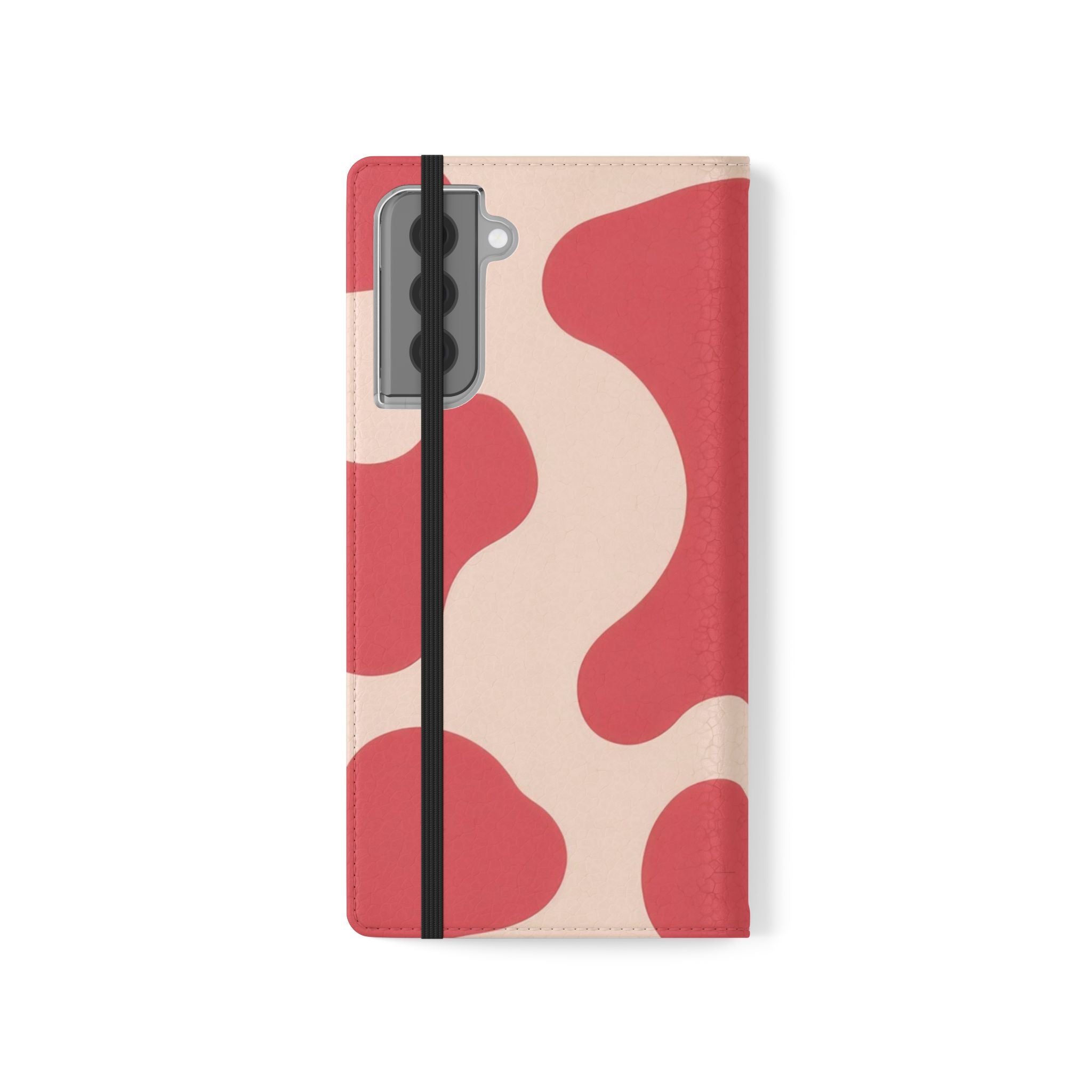 Red Jungle Cow Flip Cases, Artsulli - Art is Long, Life is Short, Phone Case, , , , , , ,