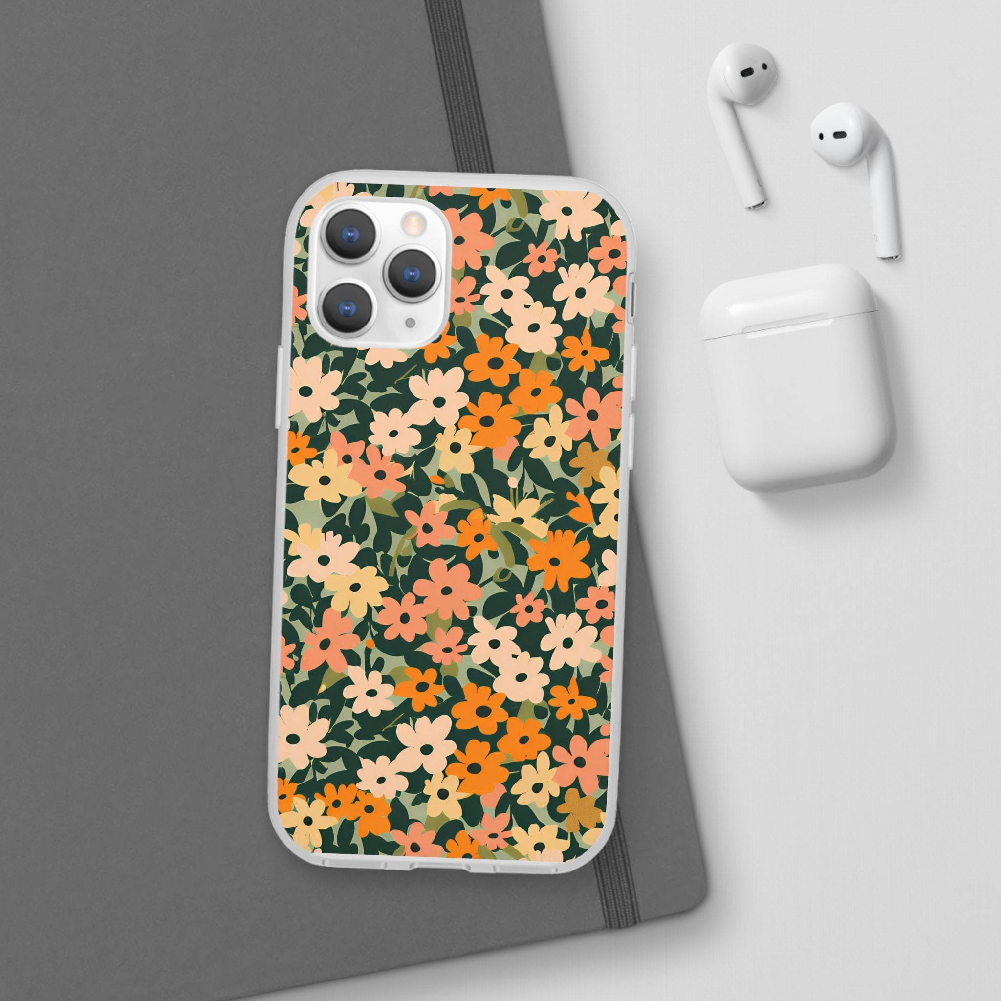 Vibrant Floral Clear Phone Case, Artsulli - Art is Long, Life is Short, Phone Case, , , , , , ,