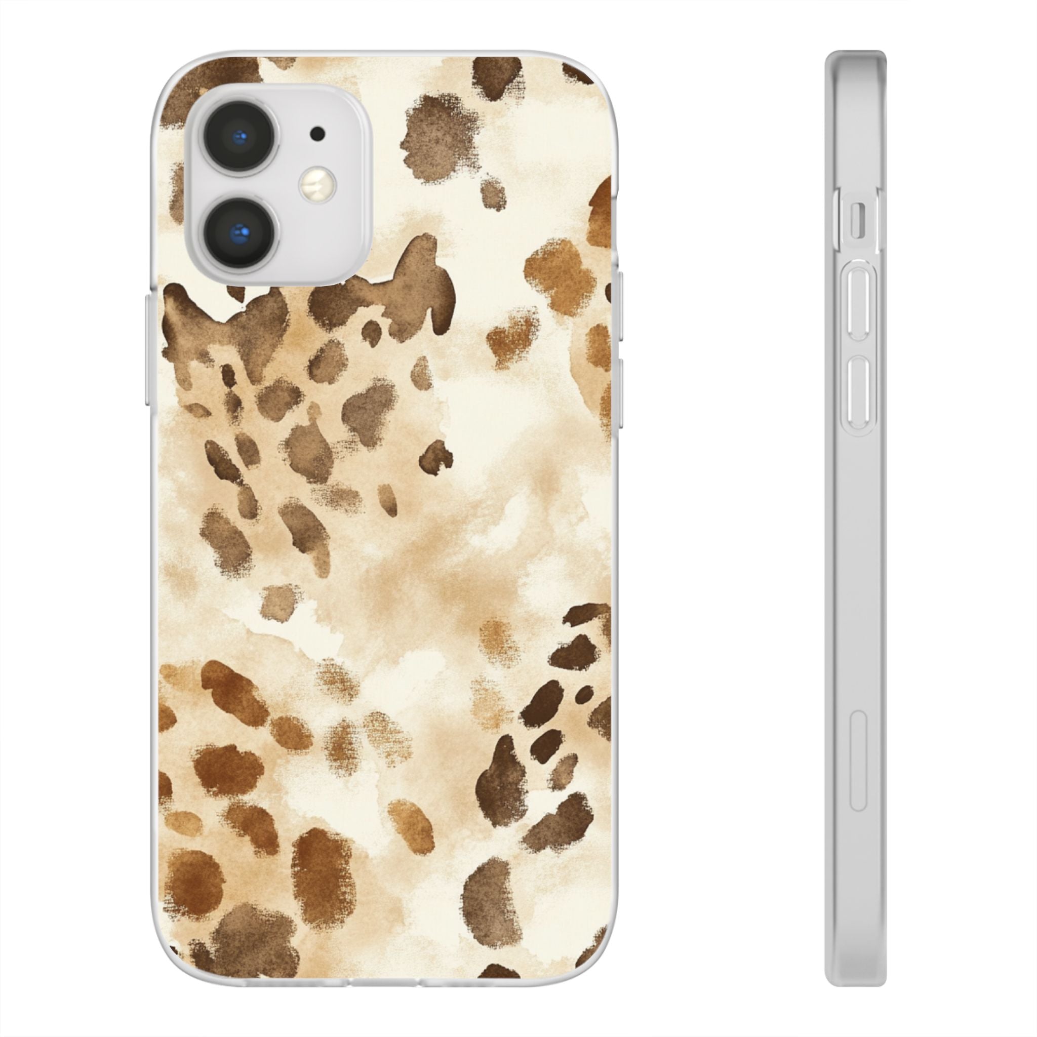 Brown and Beige Watercolor Dalmatian Phone Case, Artsulli - Art is Long, Life is Short, Phone Case, Size, iPhone 12, , , , , 15989758809047557601