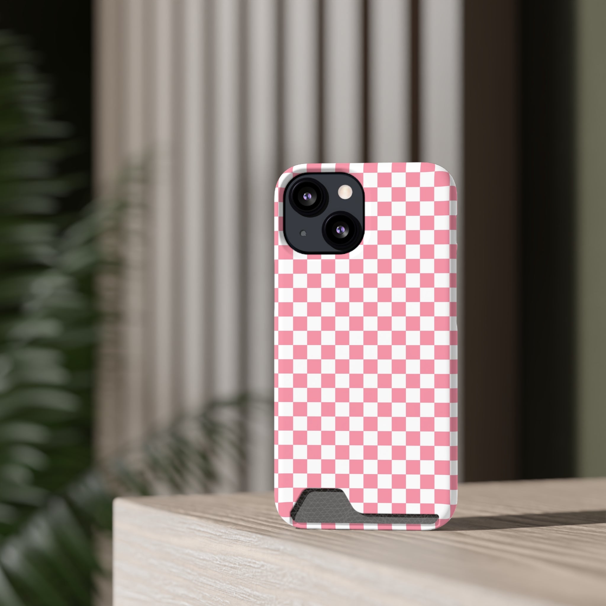 Brigandine Checkered Scene Phone Case With Card Holder, Artsulli - Art is Long, Life is Short, Phone Case, , , , , , ,