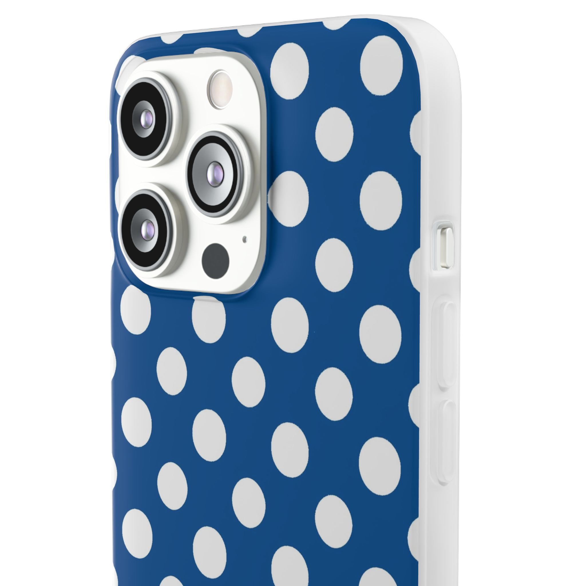 Blue and White Polka Dot iPhone Case, Artsulli - Art is Long, Life is Short, Phone Case, , , , , , ,
