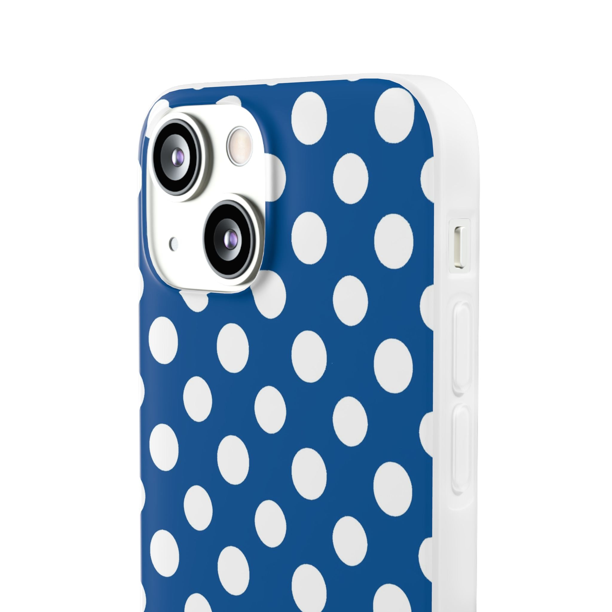 Blue and White Polka Dot iPhone Case, Artsulli - Art is Long, Life is Short, Phone Case, , , , , , ,
