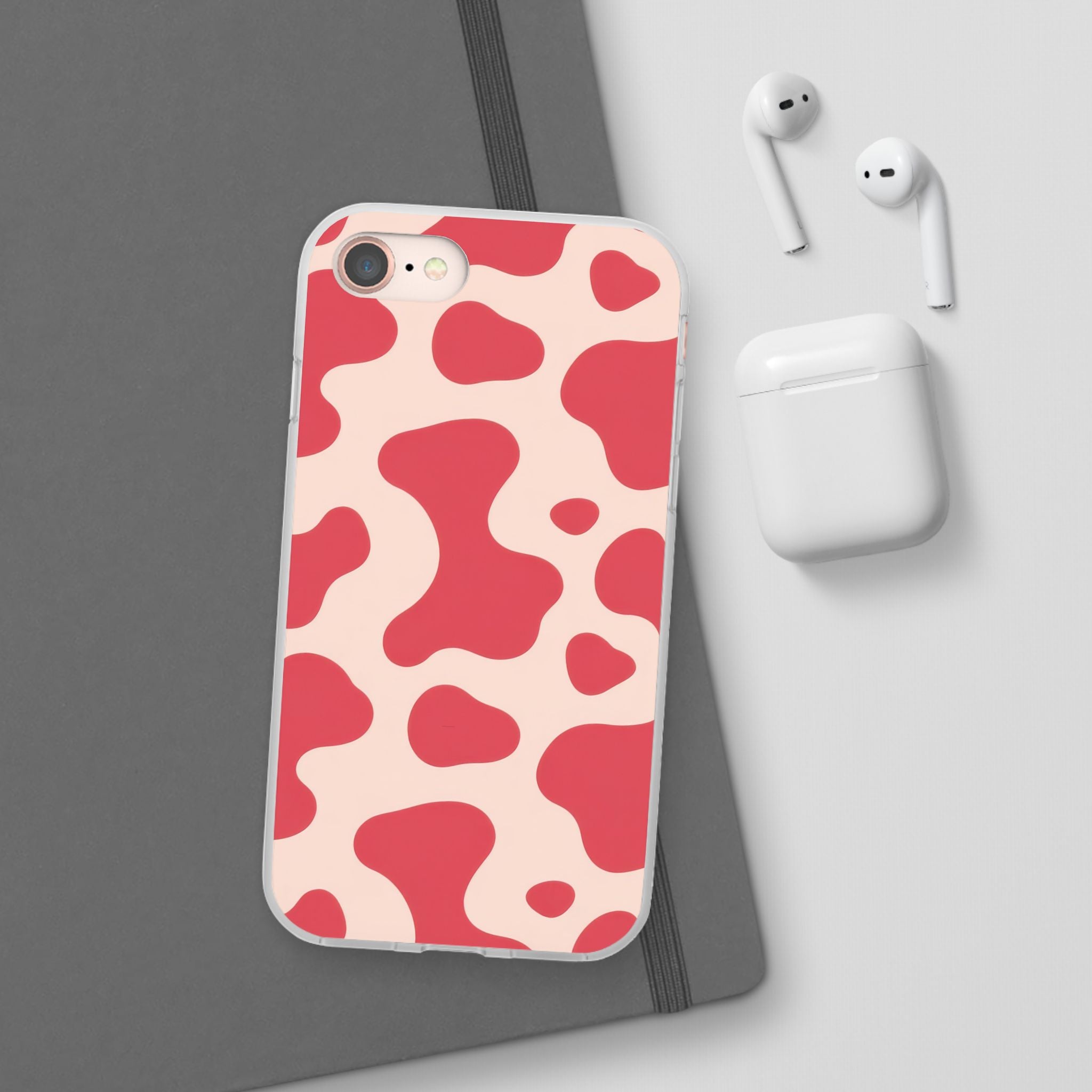 Red Jungle Cow Flexi Cases, Artsulli - Art is Long, Life is Short, Phone Case, , , , , , ,