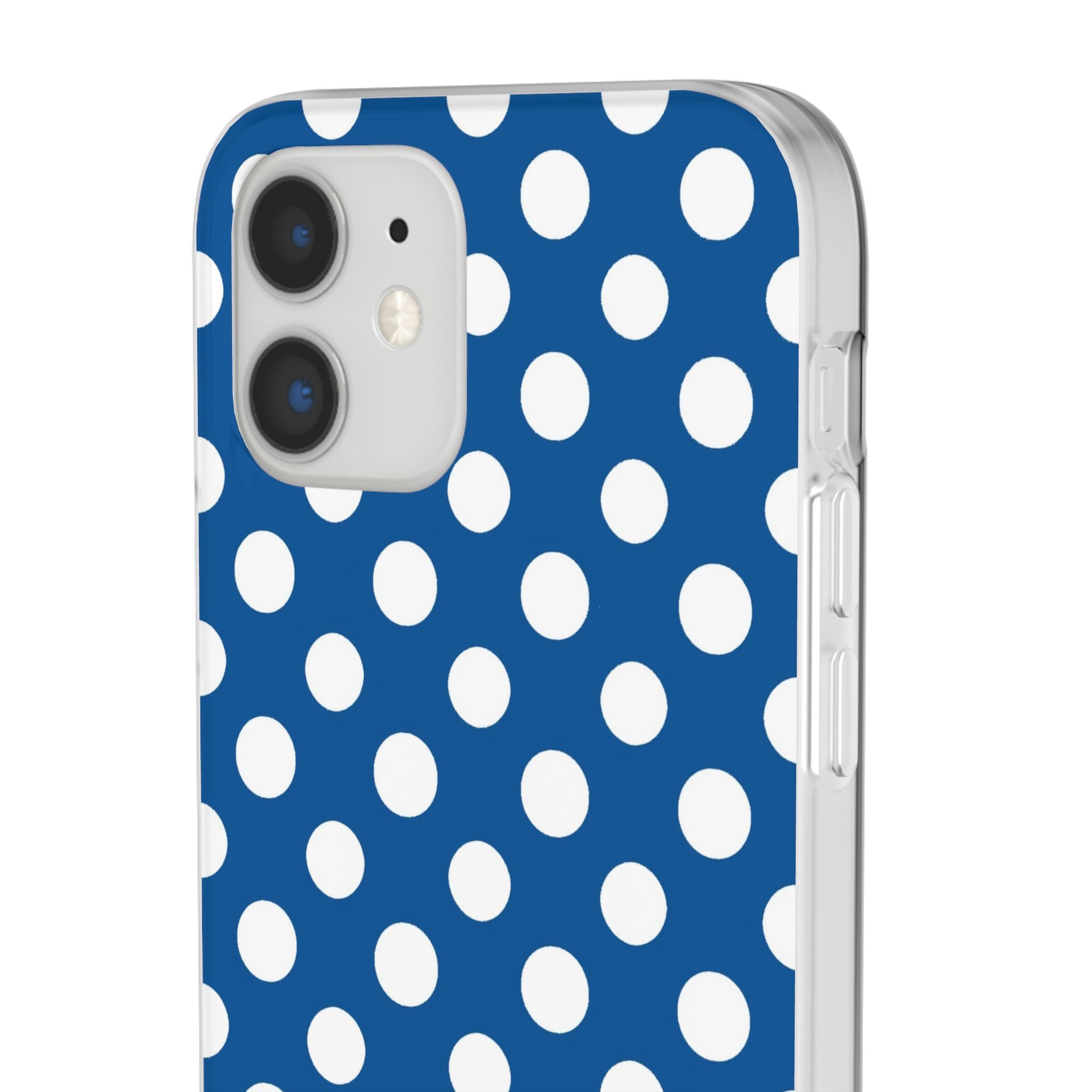 Blue and White Polka Dot iPhone Case, Artsulli - Art is Long, Life is Short, Phone Case, , , , , , ,