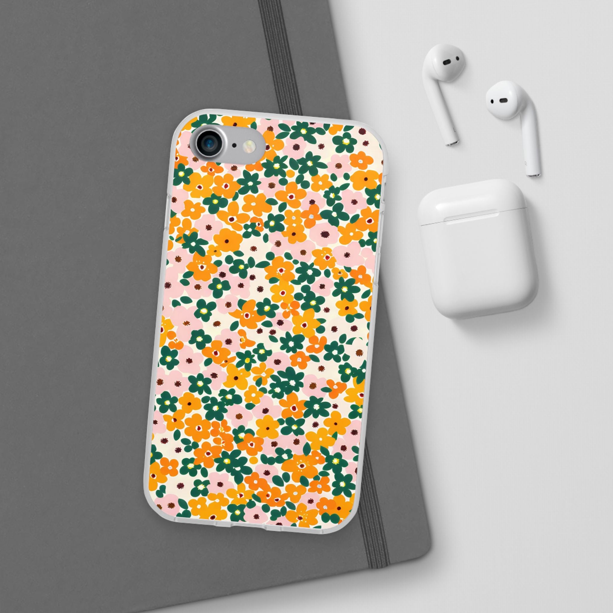 Vibrant Floral Flexi Case, Artsulli - Art is Long, Life is Short, Phone Case, , , , , , ,