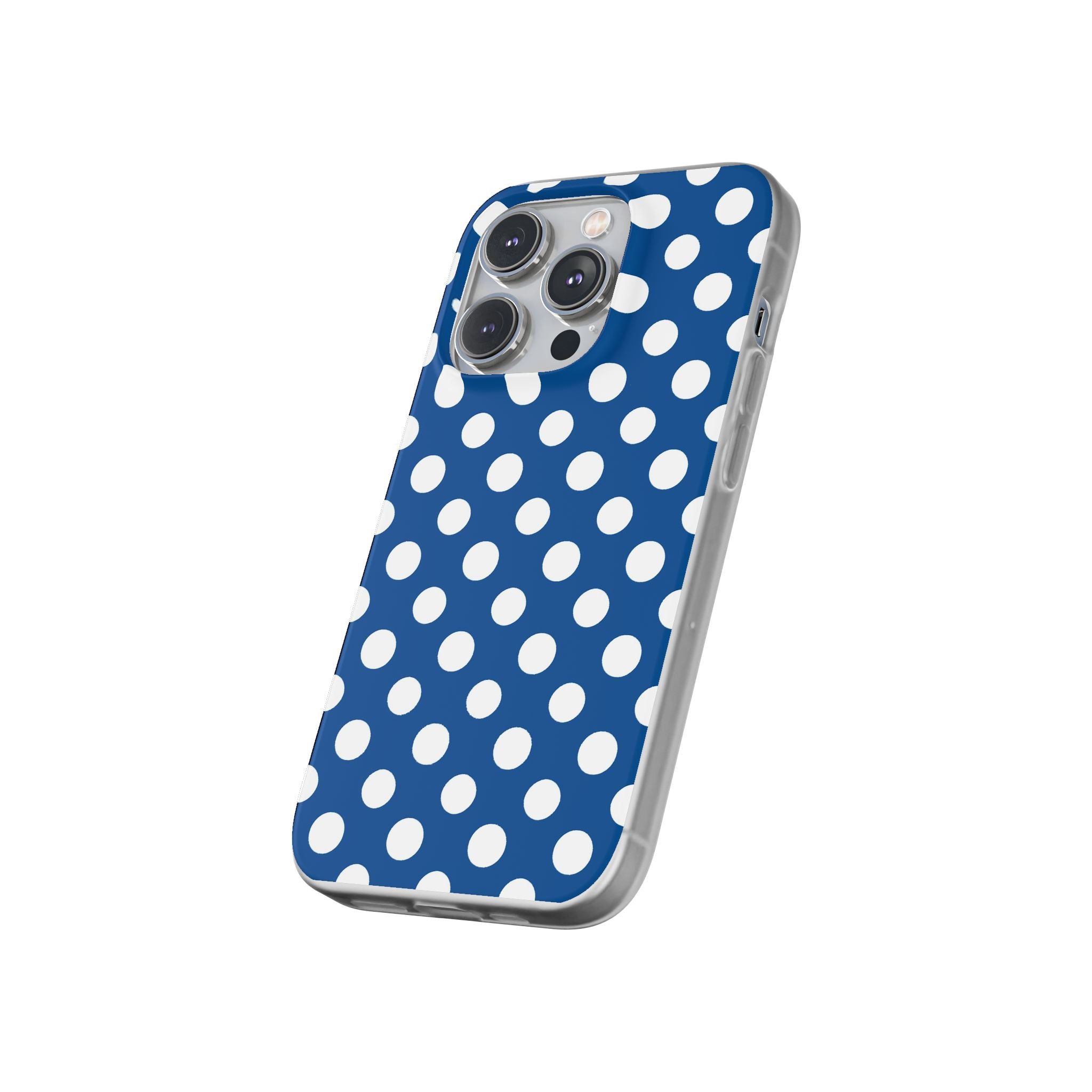 Blue and White Polka Dot iPhone Case, Artsulli - Art is Long, Life is Short, Phone Case, , , , , , ,