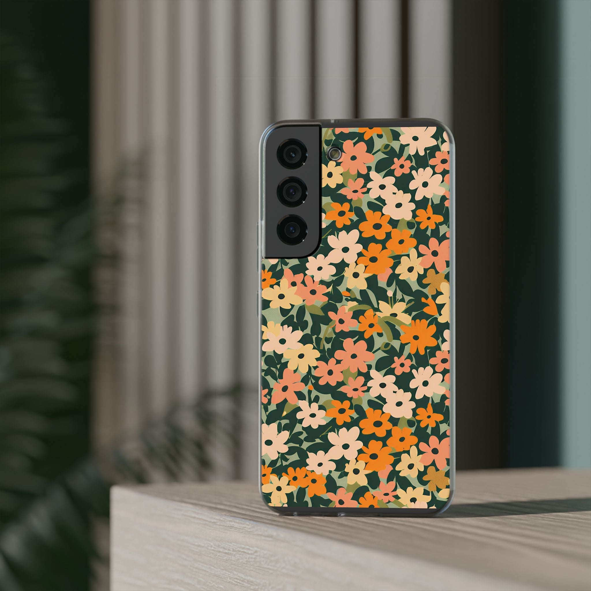 Vibrant Floral Clear Phone Case, Artsulli - Art is Long, Life is Short, Phone Case, , , , , , ,