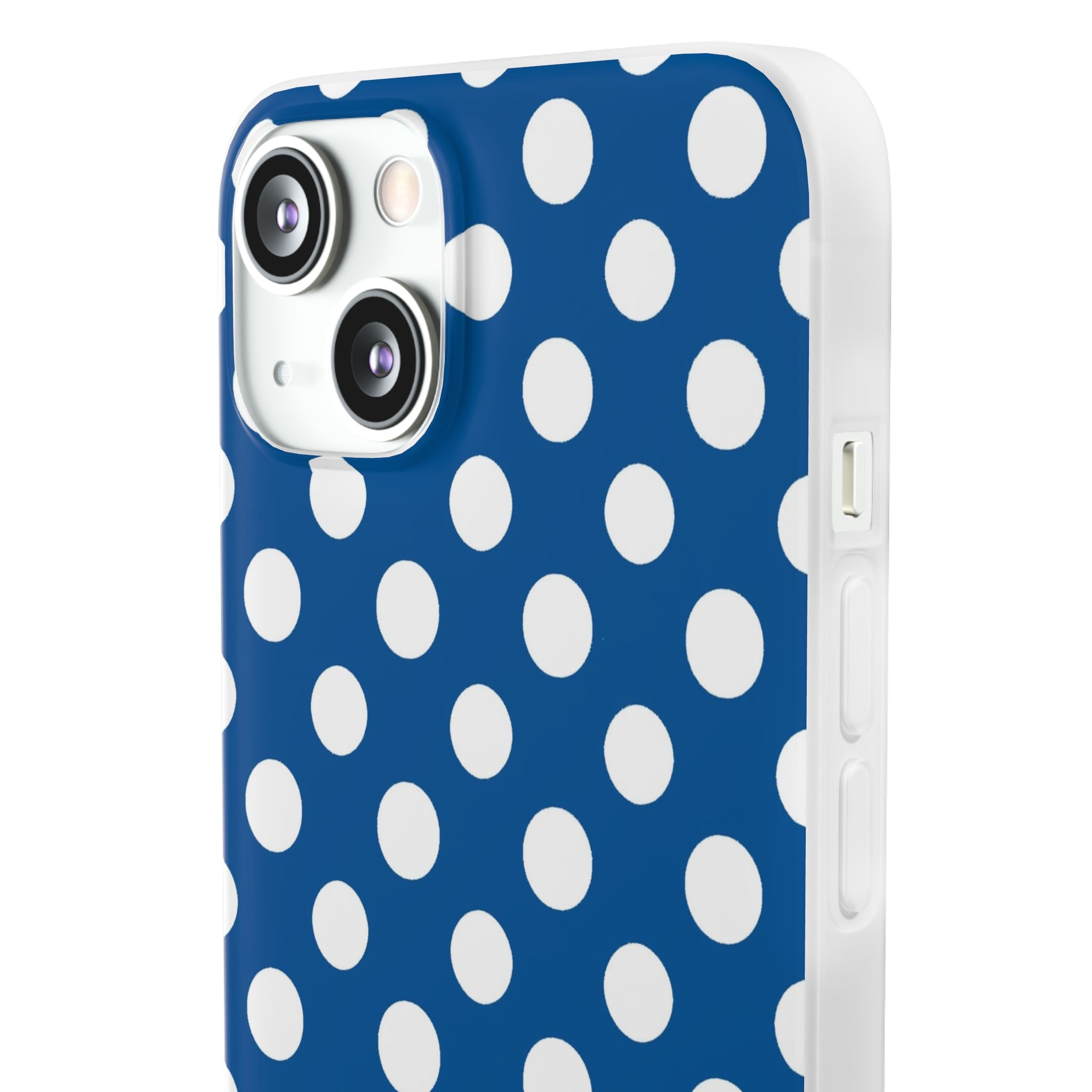 Blue and White Polka Dot iPhone Case, Artsulli - Art is Long, Life is Short, Phone Case, , , , , , ,
