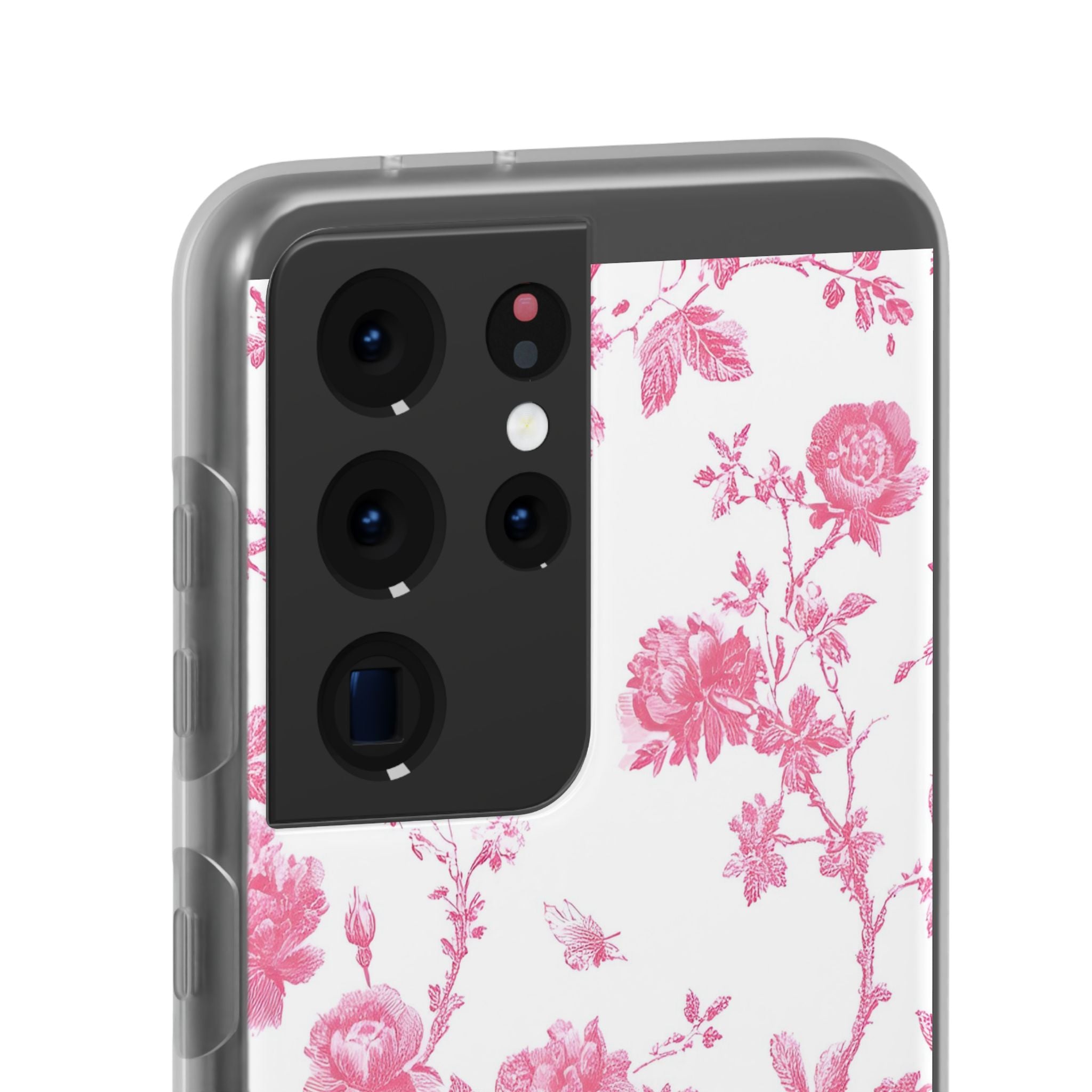 Pink and White Floral iPhone Case
