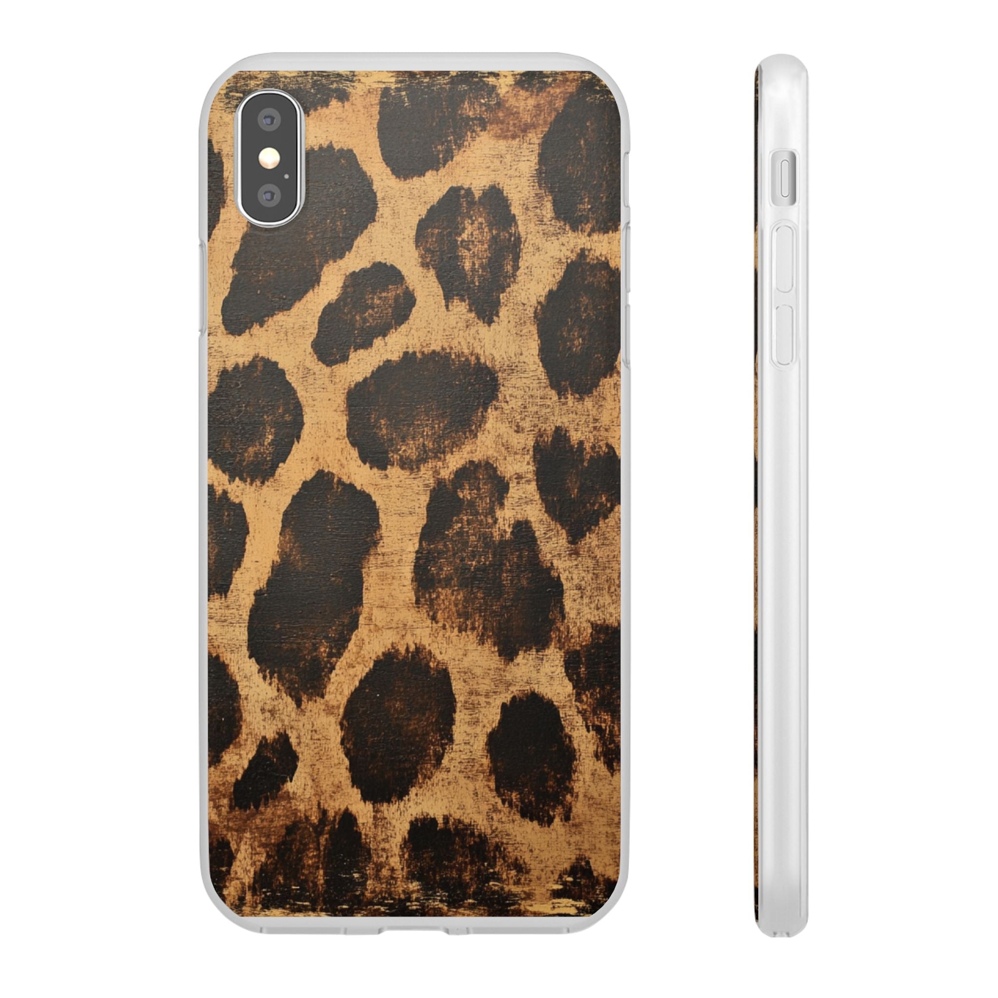 Brown Leopard Print iPhone Case, Artsulli - Art is Long, Life is Short, Phone Case, Size, iPhone XS MAX with gift packaging, , , , , 30094690146261230484