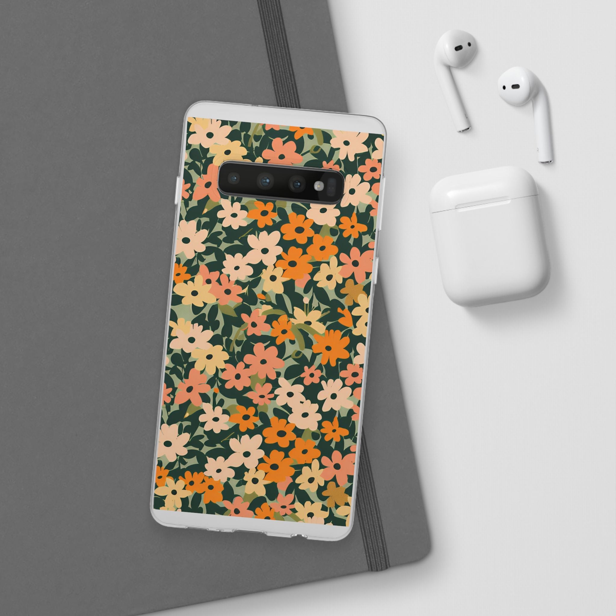 Vibrant Floral Clear Phone Case, Artsulli - Art is Long, Life is Short, Phone Case, , , , , , ,