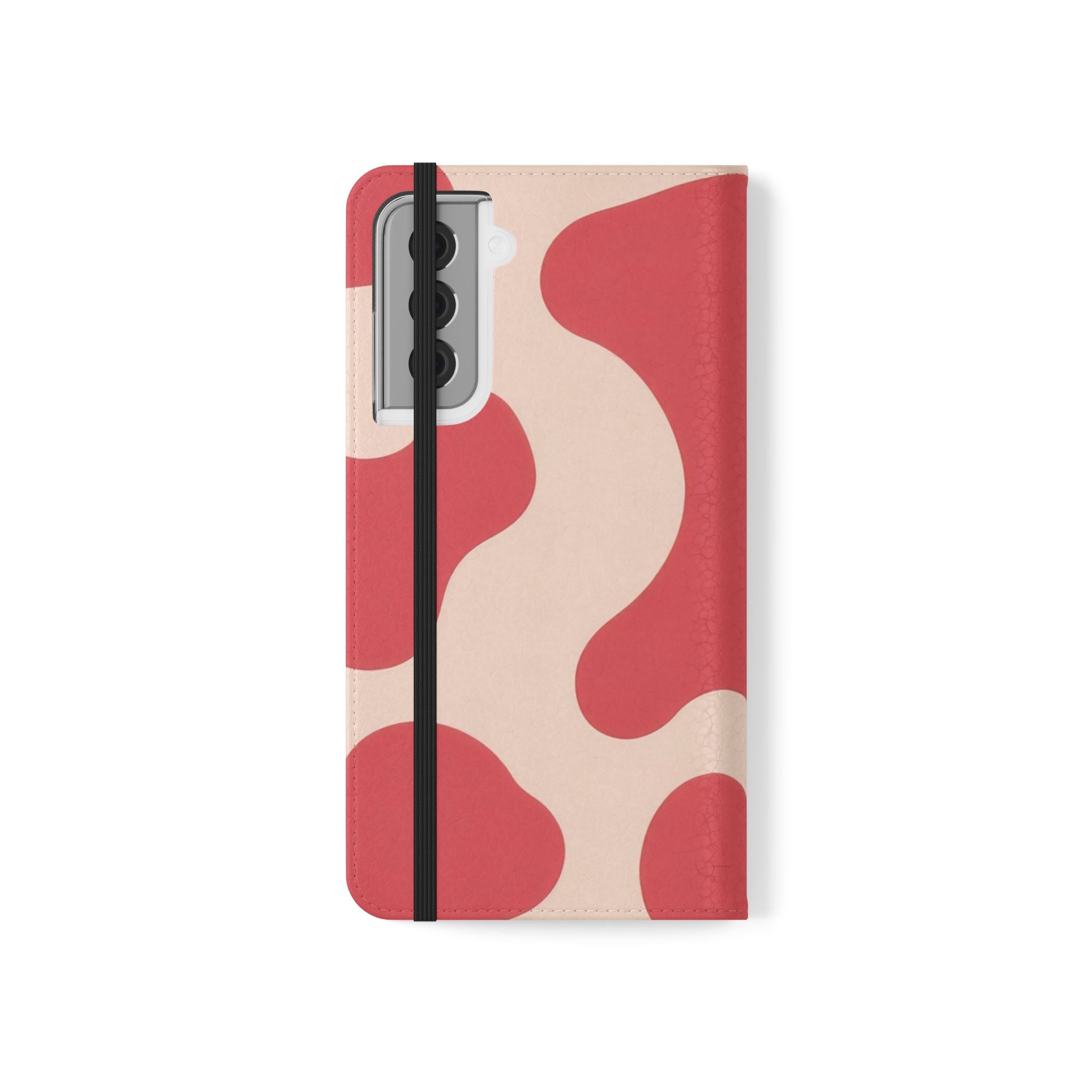 Red Jungle Cow Flip Cases, Artsulli - Art is Long, Life is Short, Phone Case, , , , , , ,