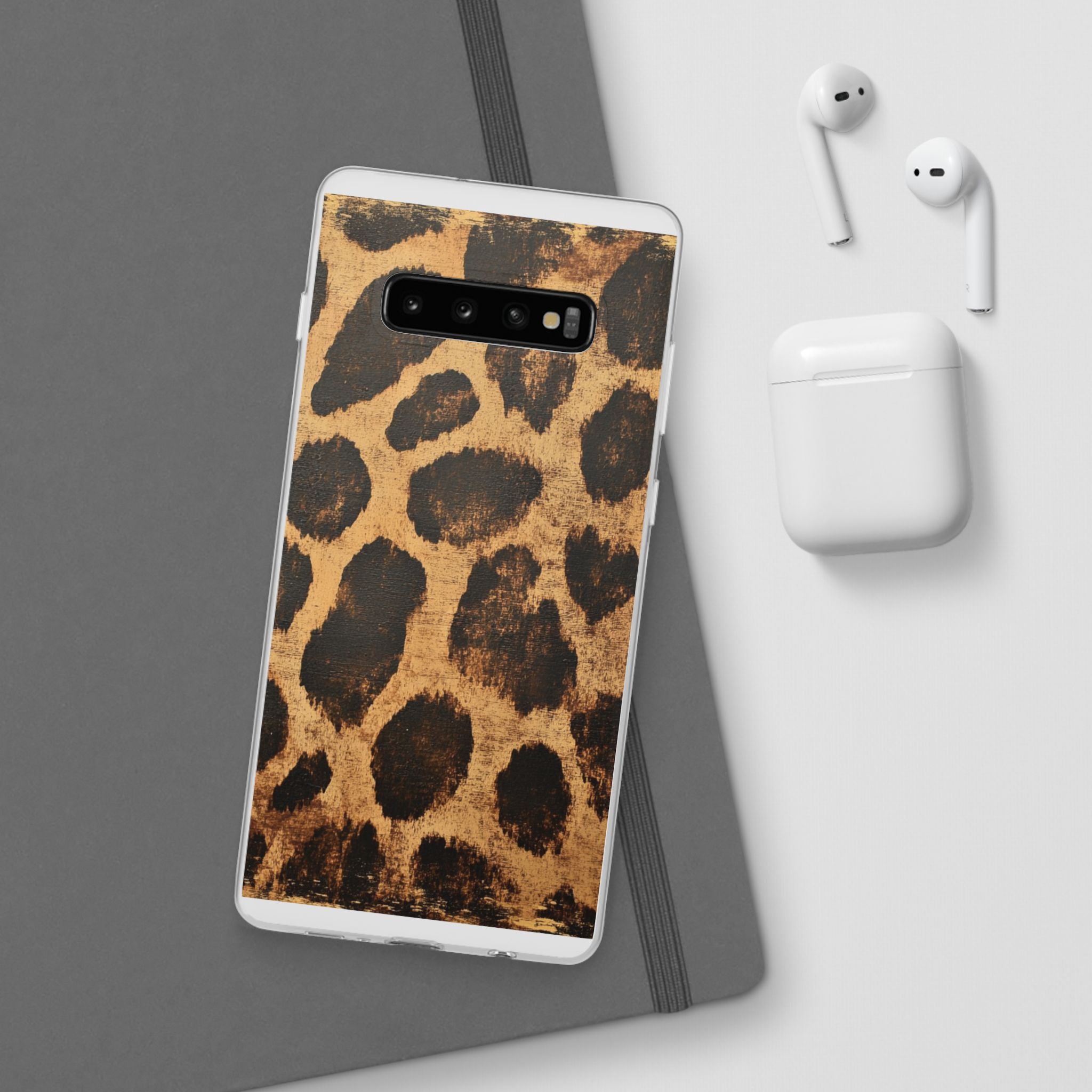 Brown Leopard Print iPhone Case, Artsulli - Art is Long, Life is Short, Phone Case, , , , , , ,
