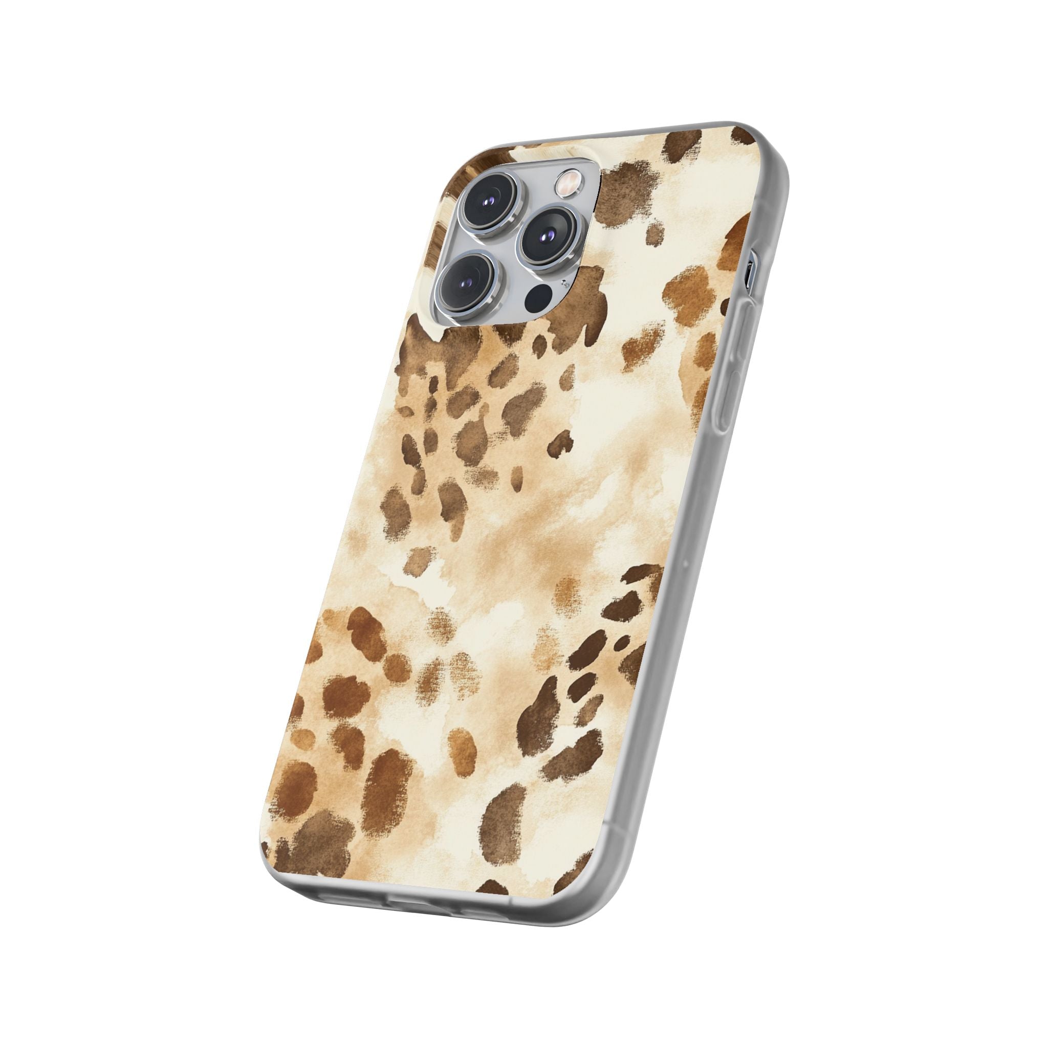 Brown and Beige Watercolor Dalmatian Phone Case, Artsulli - Art is Long, Life is Short, Phone Case, , , , , , ,