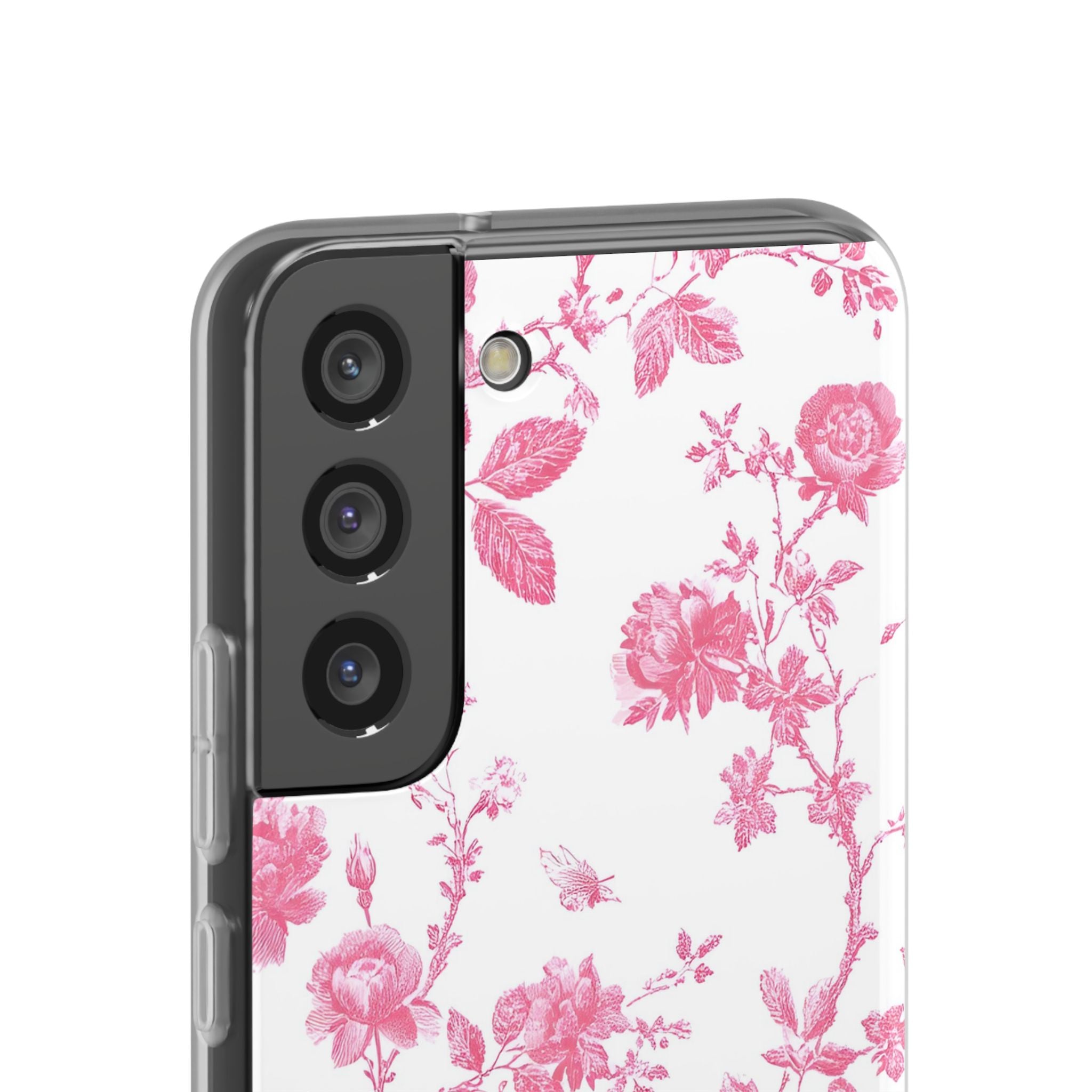 Pink and White Floral iPhone Case