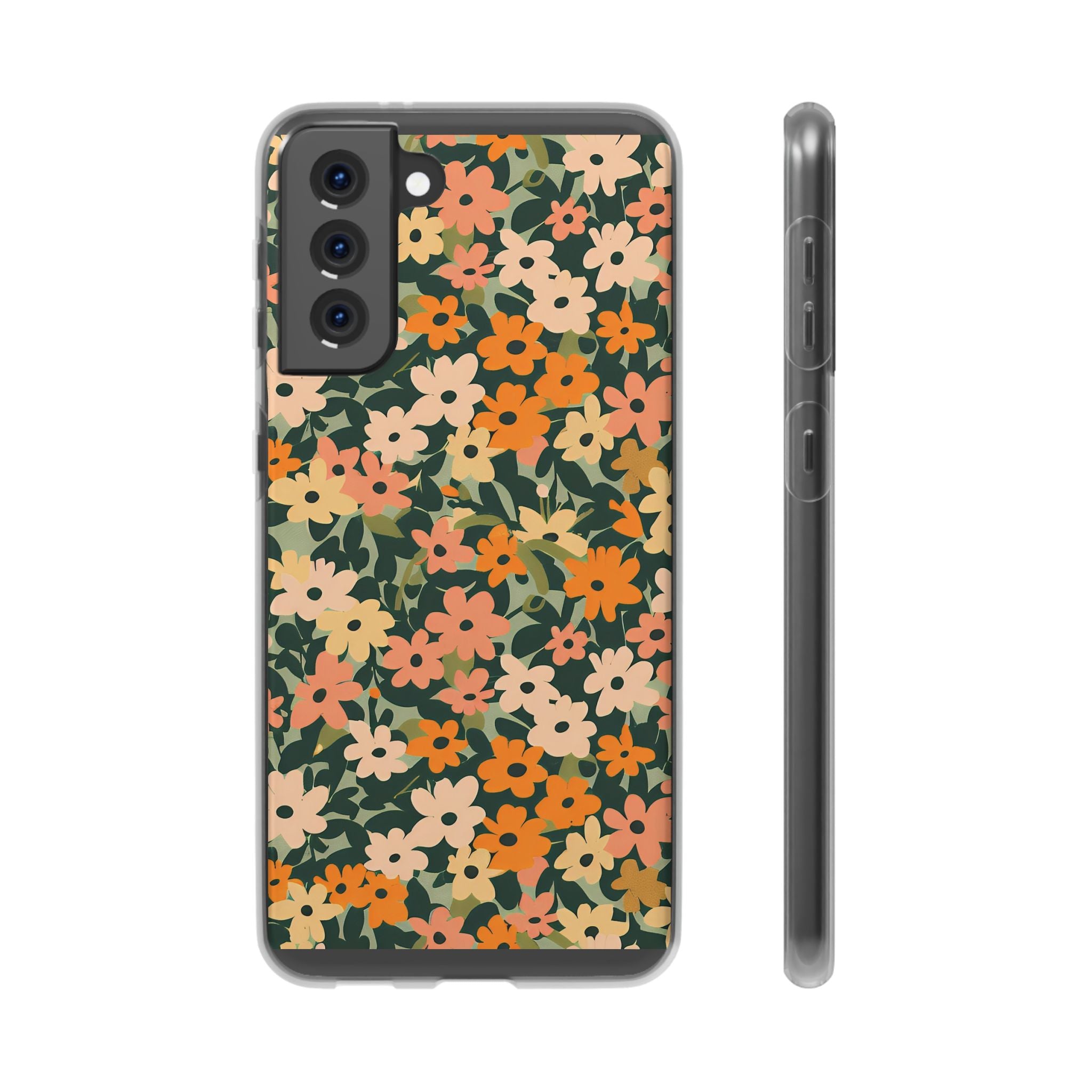 Vibrant Floral Clear Phone Case, Artsulli - Art is Long, Life is Short, Phone Case, Size, Samsung Galaxy S21 Plus with gift packaging, , , , , 15745342100448578301