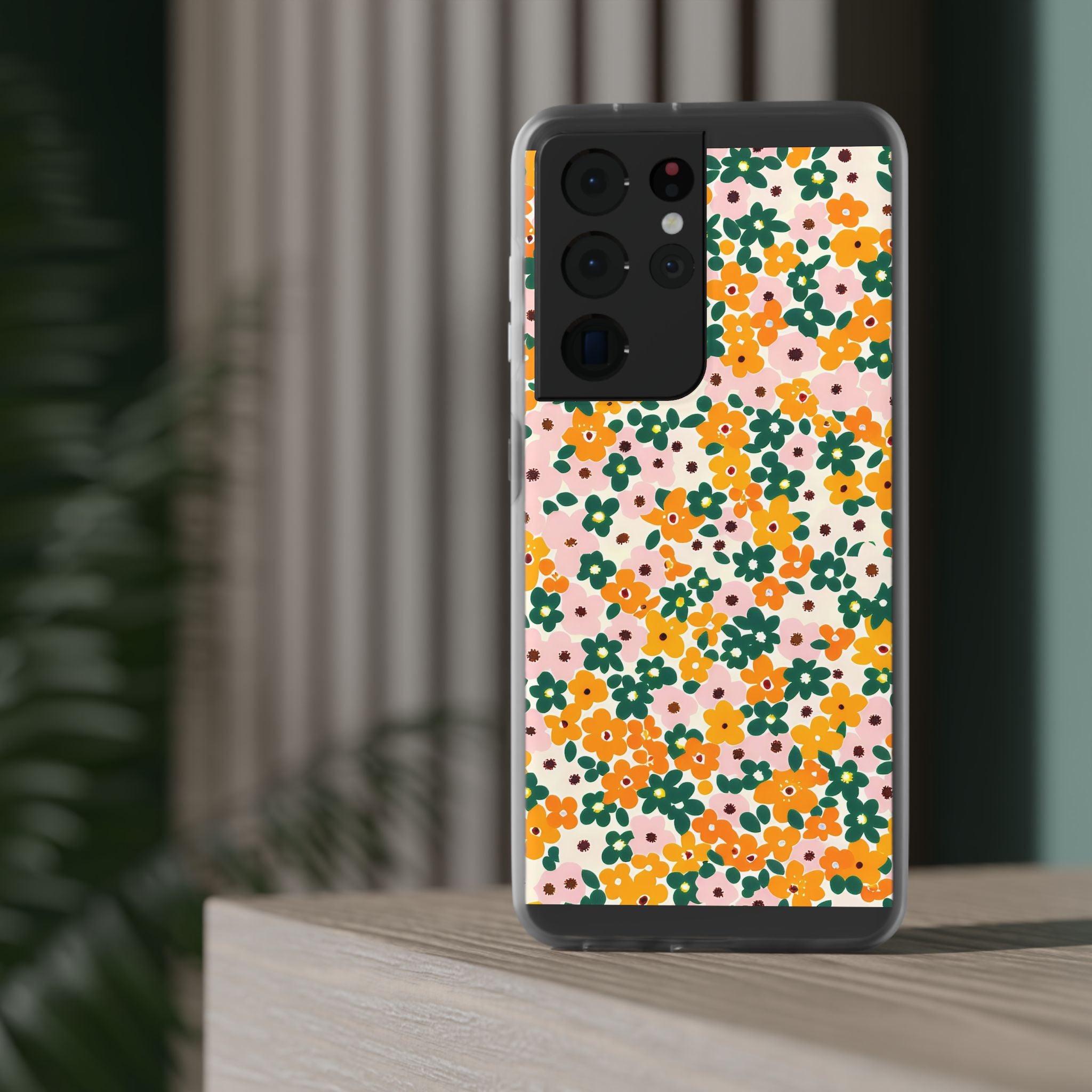 Vibrant Floral Flexi Case, Artsulli - Art is Long, Life is Short, Phone Case, , , , , , ,