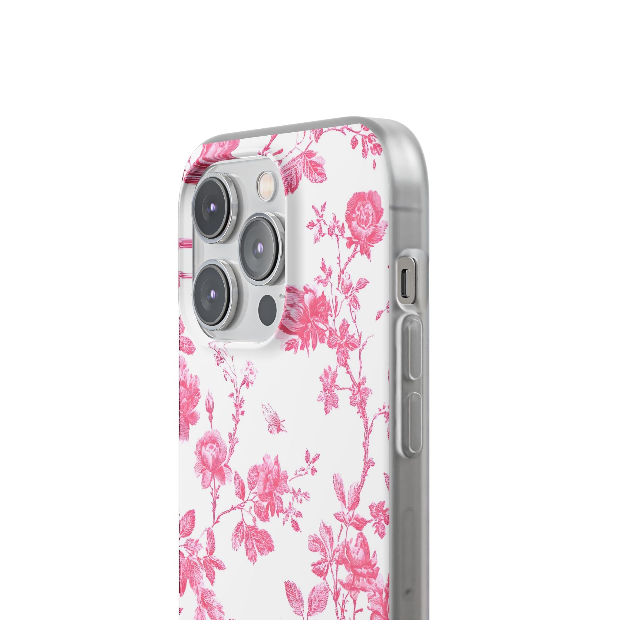 Pink and White Floral iPhone Case