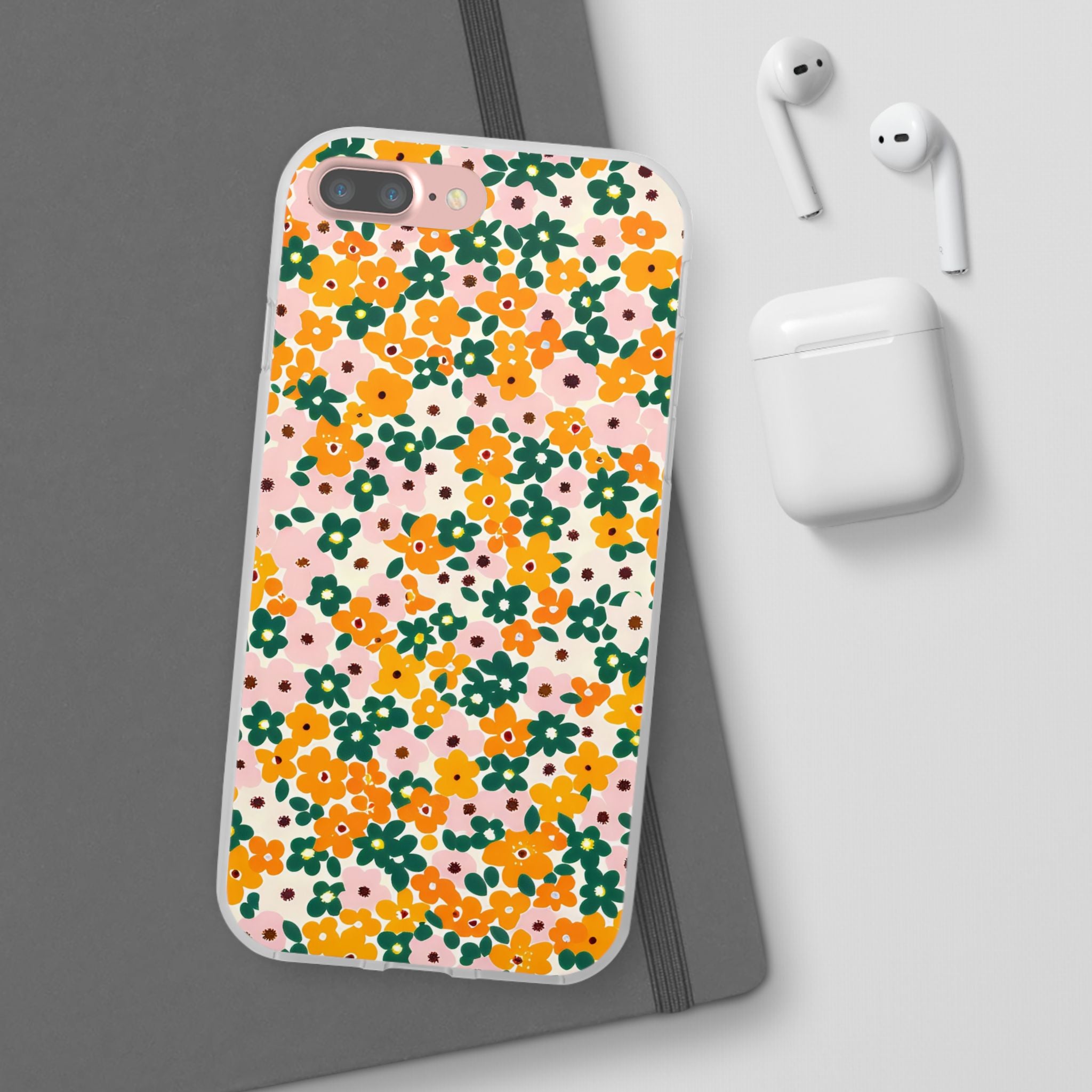 Vibrant Floral Flexi Case, Artsulli - Art is Long, Life is Short, Phone Case, , , , , , ,
