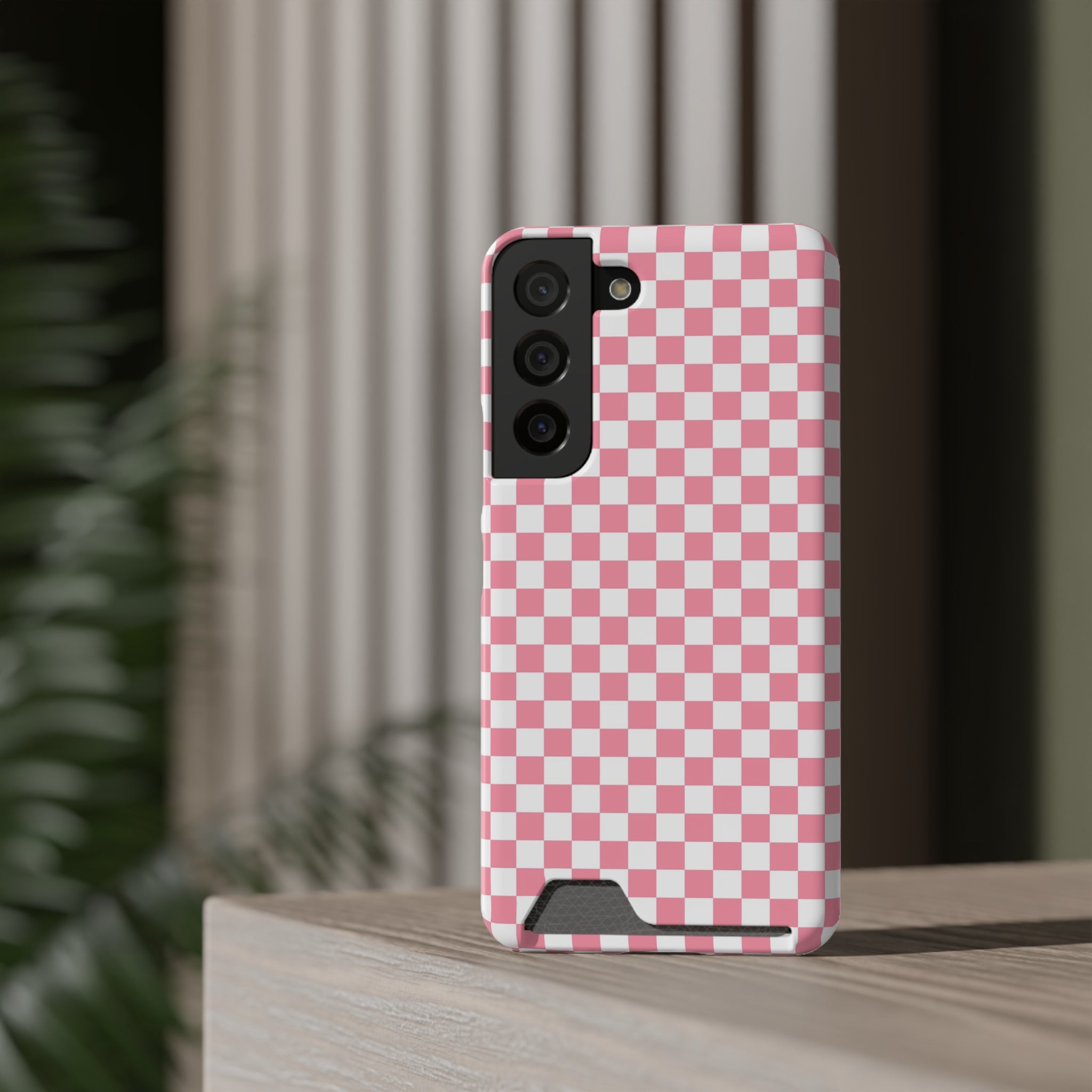 Brigandine Checkered Scene Phone Case With Card Holder, Artsulli - Art is Long, Life is Short, Phone Case, , , , , , ,