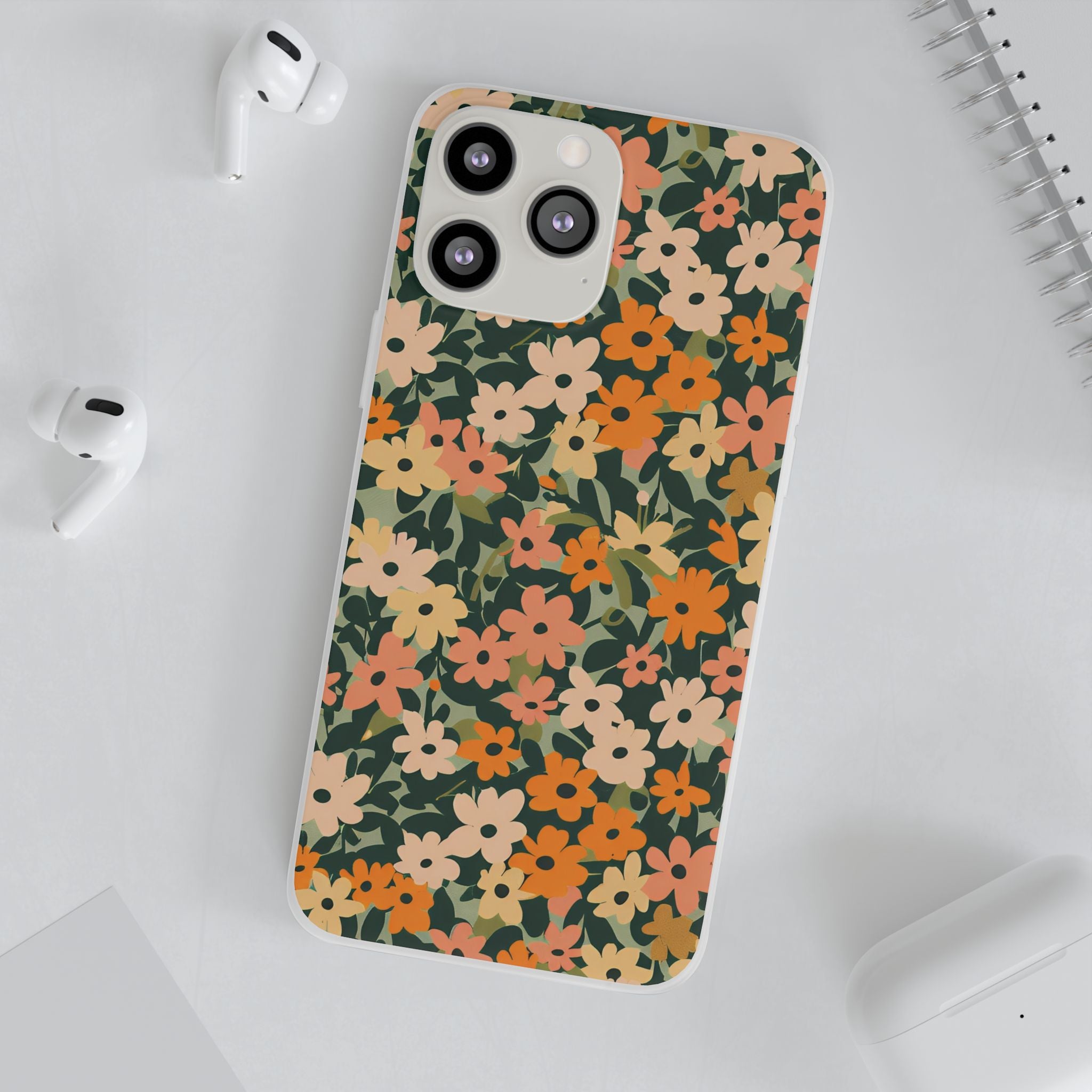 Vibrant Floral Clear Phone Case, Artsulli - Art is Long, Life is Short, Phone Case, , , , , , ,