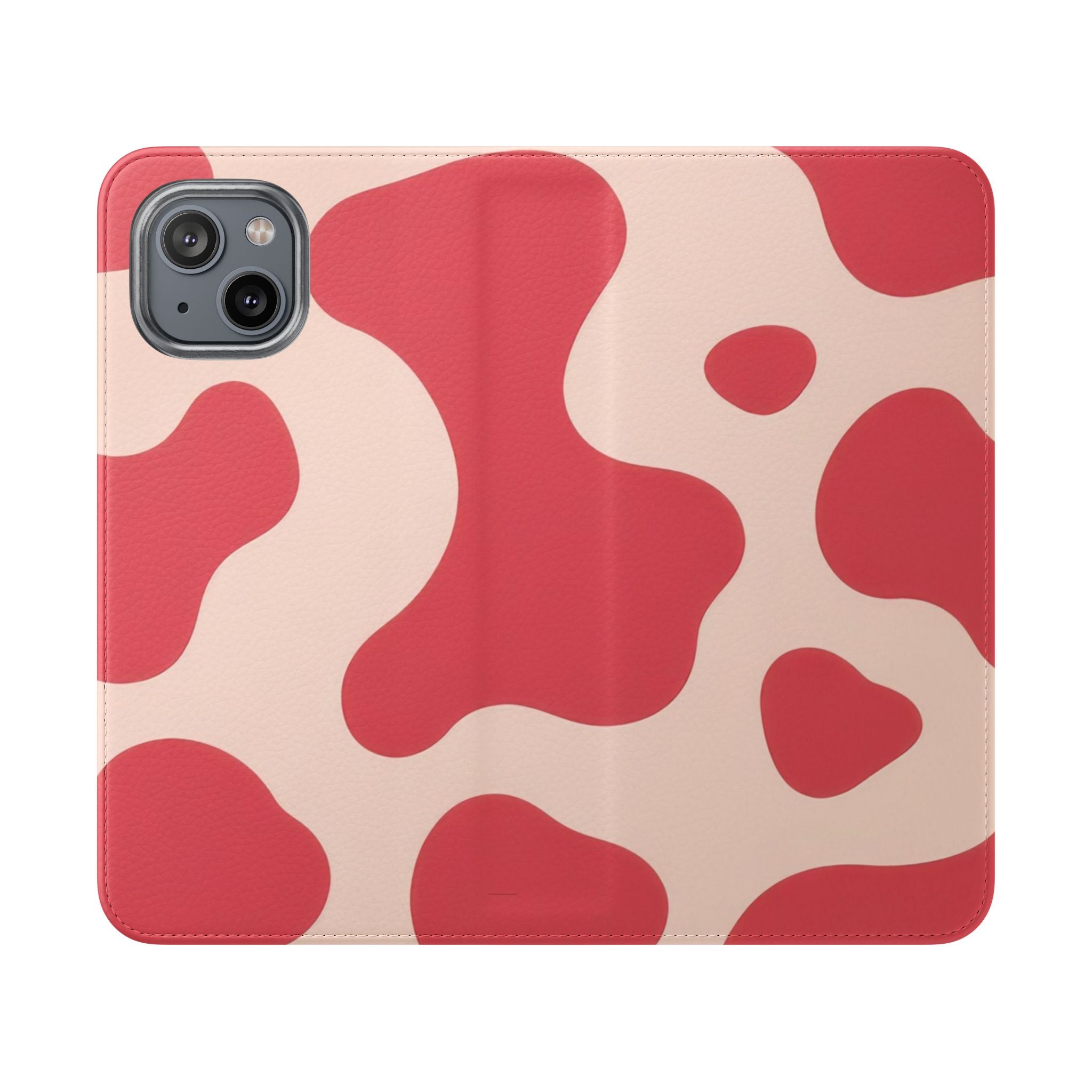 Red Jungle Cow Flip Cases, Artsulli - Art is Long, Life is Short, Phone Case, Size, iPhone 14, , , , , 25872513170508275709
