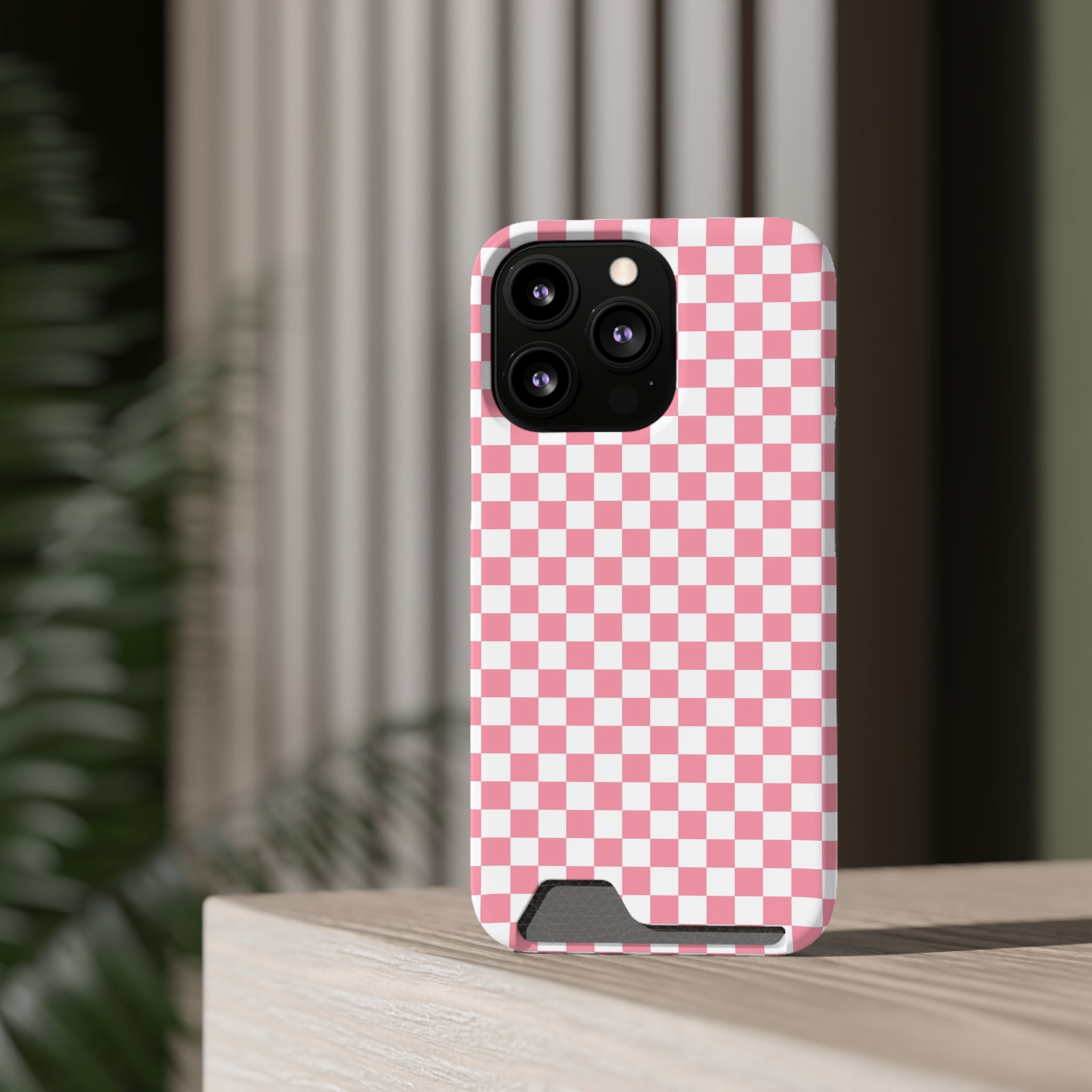 Brigandine Checkered Scene Phone Case With Card Holder, Artsulli - Art is Long, Life is Short, Phone Case, , , , , , ,