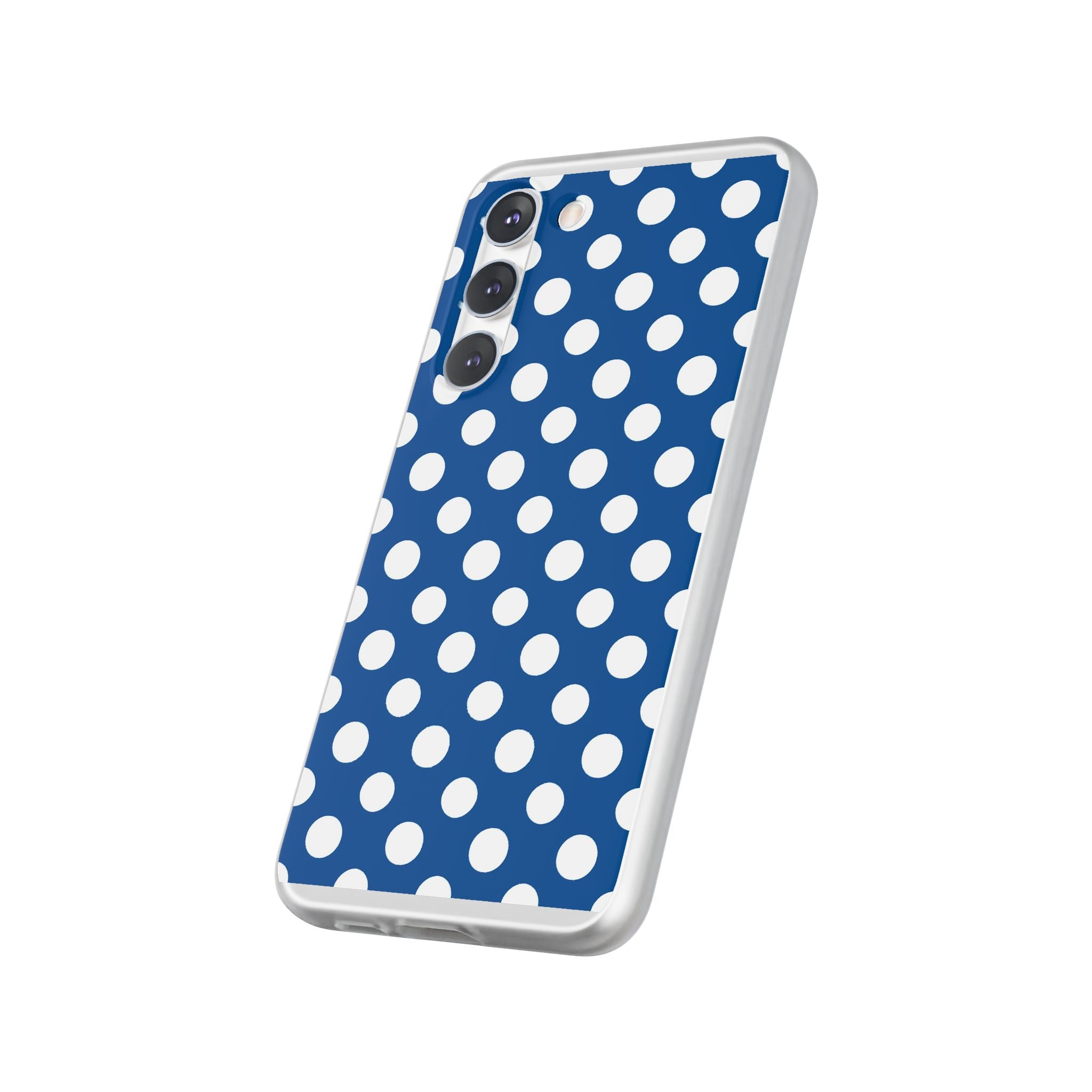 Blue and White Polka Dot iPhone Case, Artsulli - Art is Long, Life is Short, Phone Case, , , , , , ,