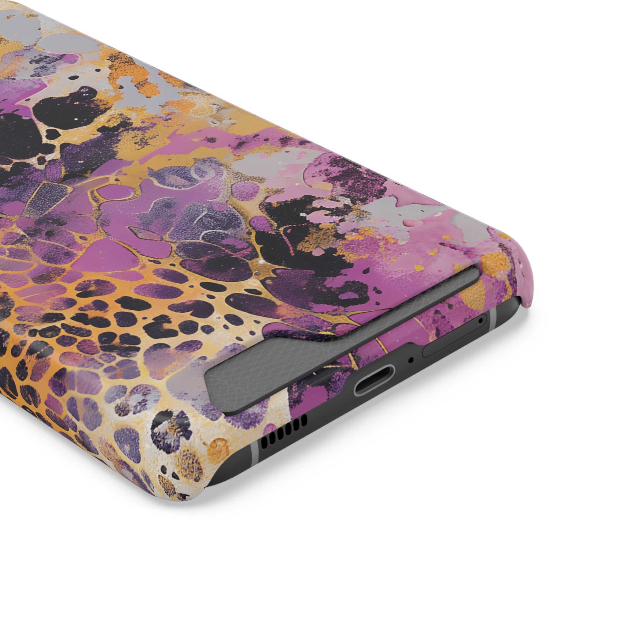 Abstract Marble Leopard Cardholder Case, Artsulli - Art is Long, Life is Short, Phone Case, , , , , , ,