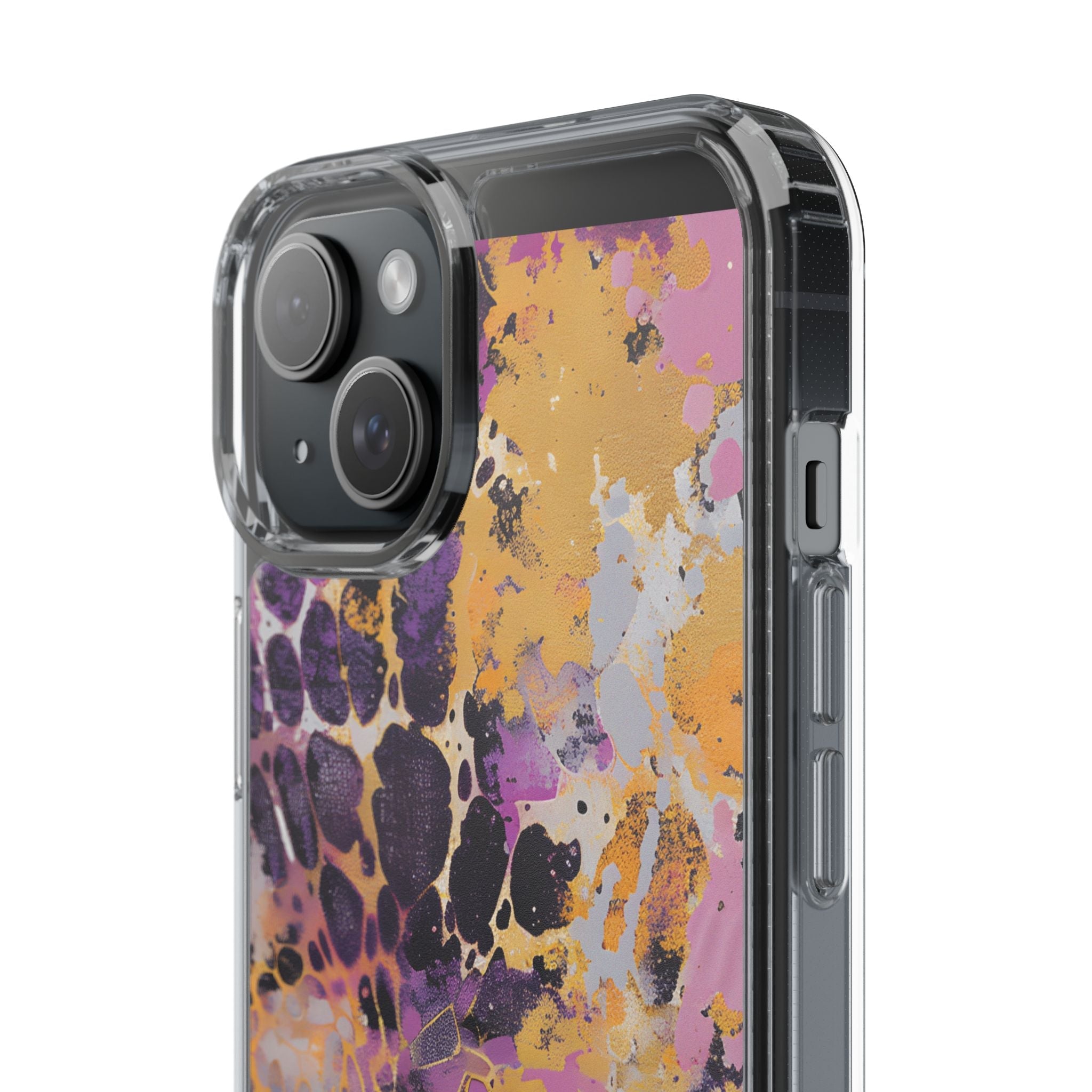 Abstract Purple Gold Fluid Art Clear Case, Artsulli - Art is Long, Life is Short, Phone Case, , , , , , ,