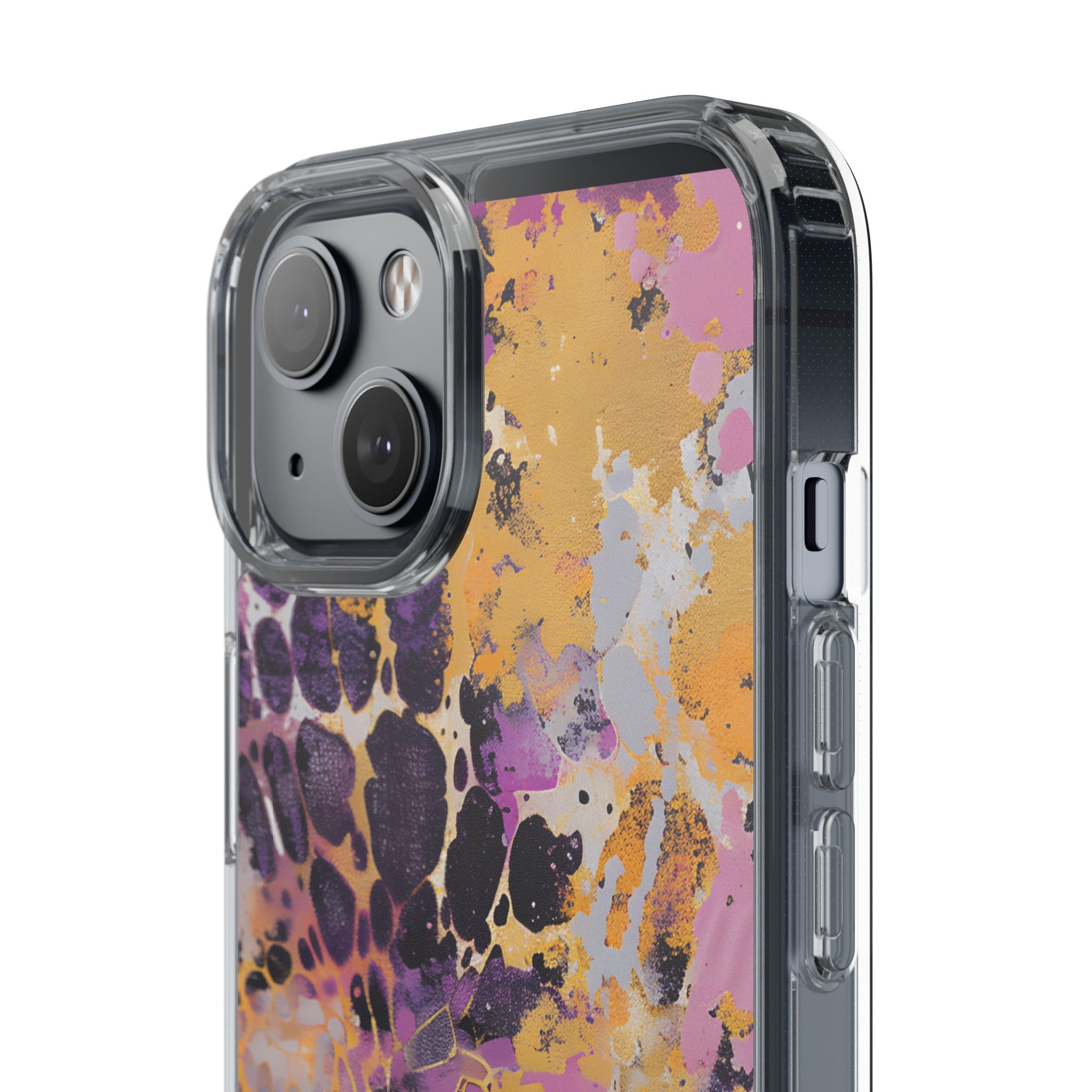 Abstract Purple Gold Fluid Art Clear Case, Artsulli - Art is Long, Life is Short, Phone Case, , , , , , ,